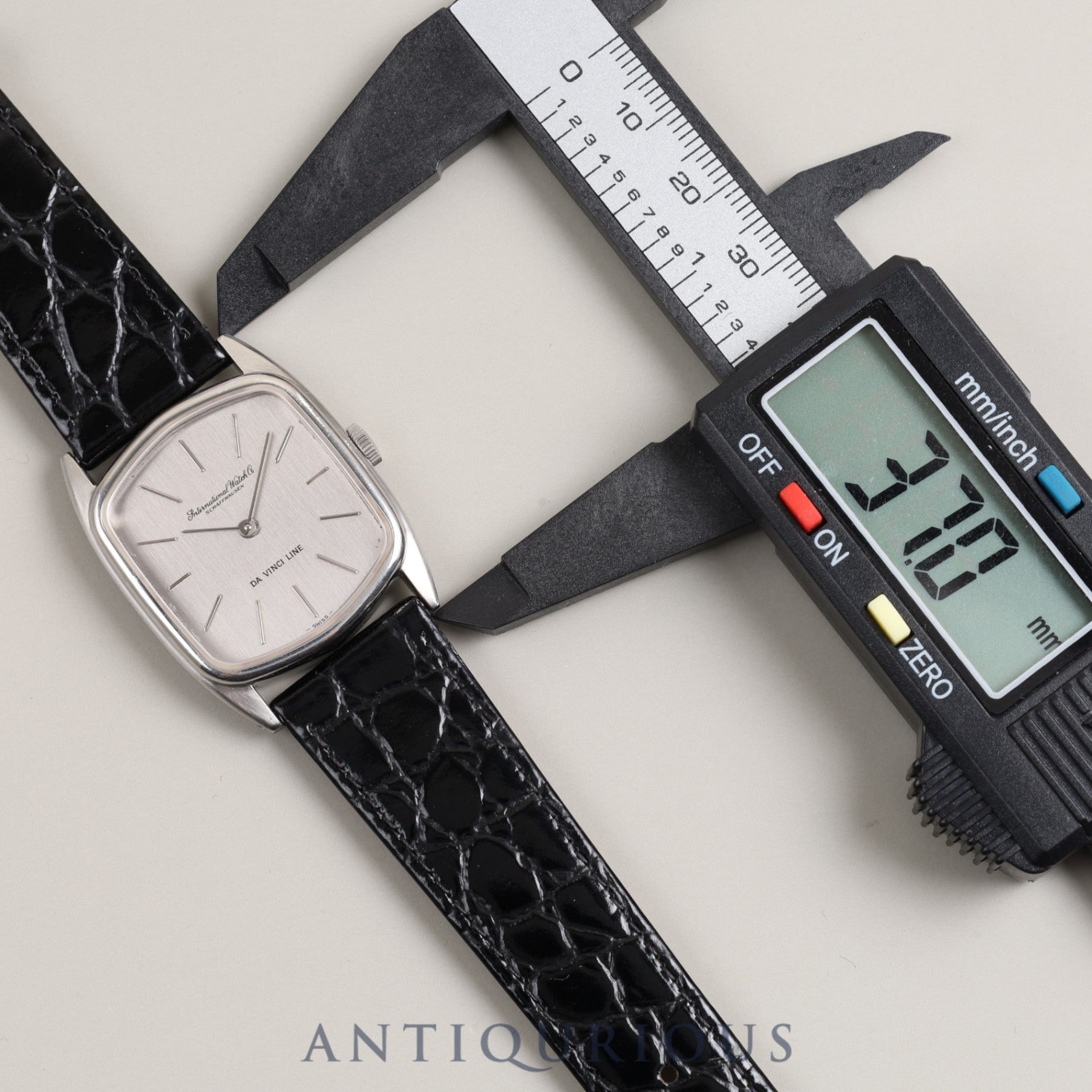 IWC Da Vinci Line 2576 Manual Winding Cal.423 SS Leather Silver Dial Overhauled IWC