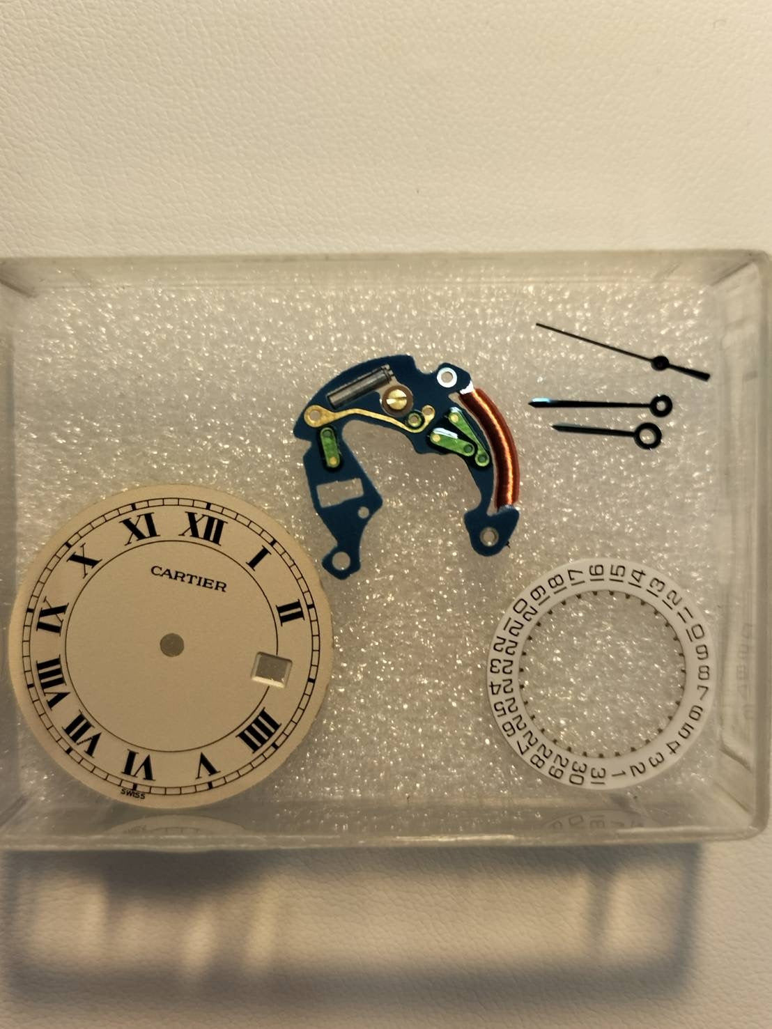 Cartier Panthere Cougar LM W35002F5 / 987904 Quartz SS Leather Genuine Buckle (SS) White Roman Dial Overhauled