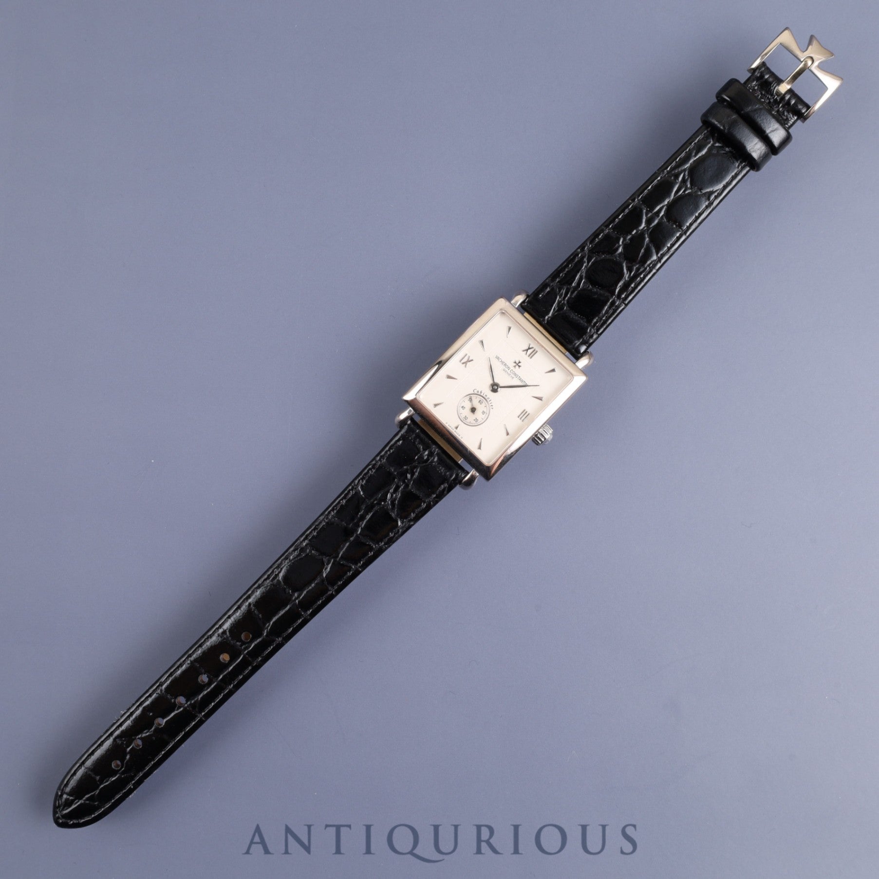 Vacheron Constantin Cabinotier 91001/00G-7 Manual winding Cal.1017 WG Leather Genuine buckle (750) Silver Roman dial Felt case Replacement genuine strap Complete service completed