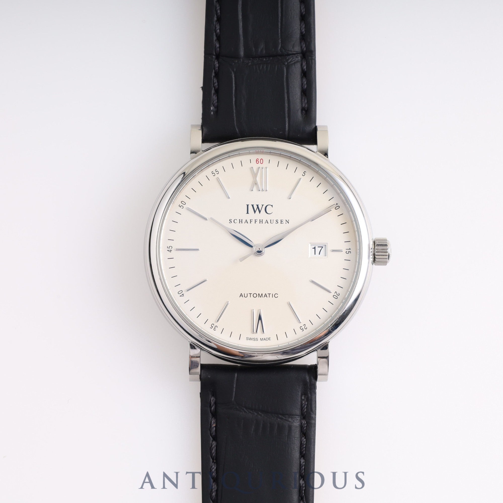IWC Portofino IW356501 Automatic, genuine buckle, white dial, warranty card (2017) IWC