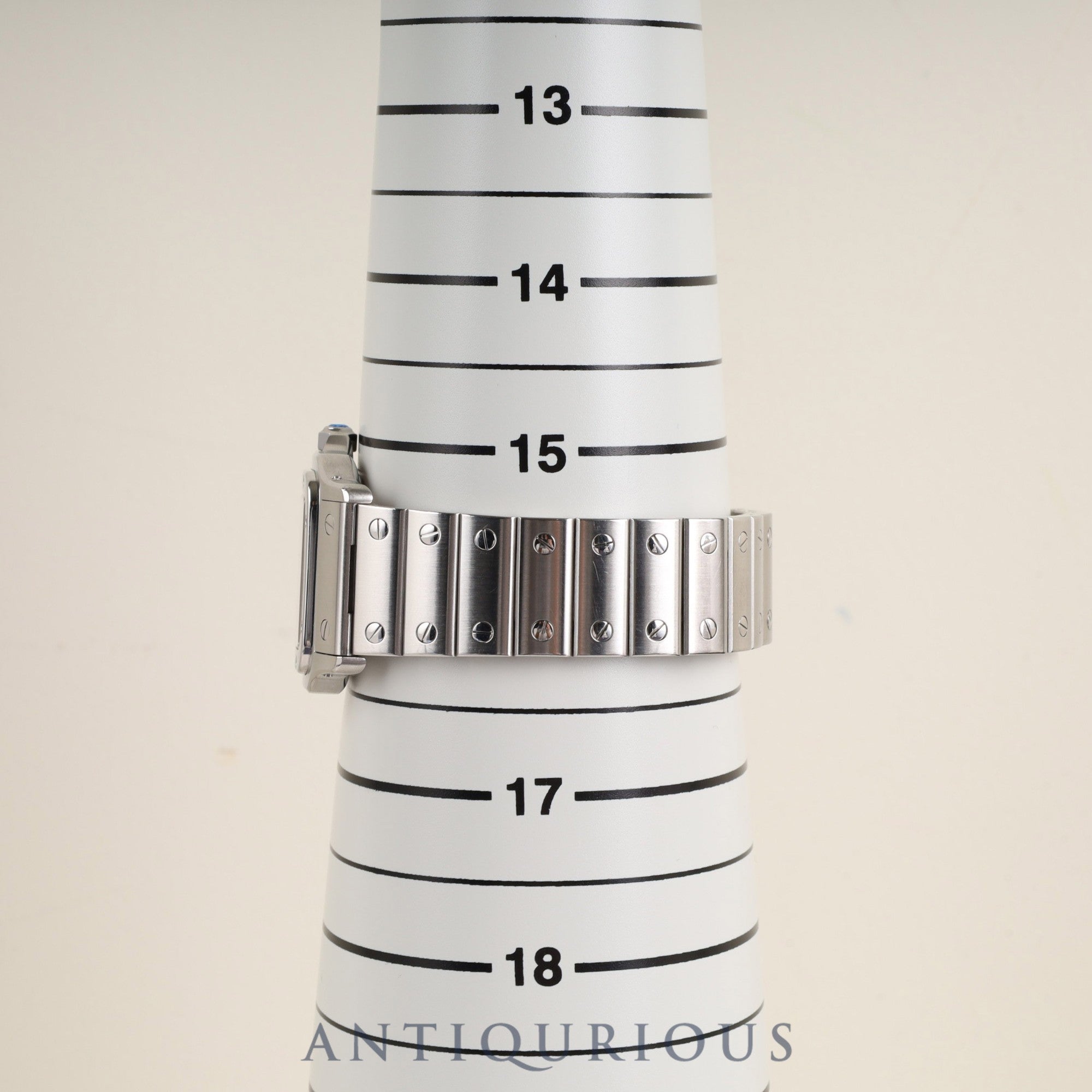 Cartier Santos Galbee LM W20018D6 / 1564 Quartz Cal.687 Stainless Steel White Dial Overhauled