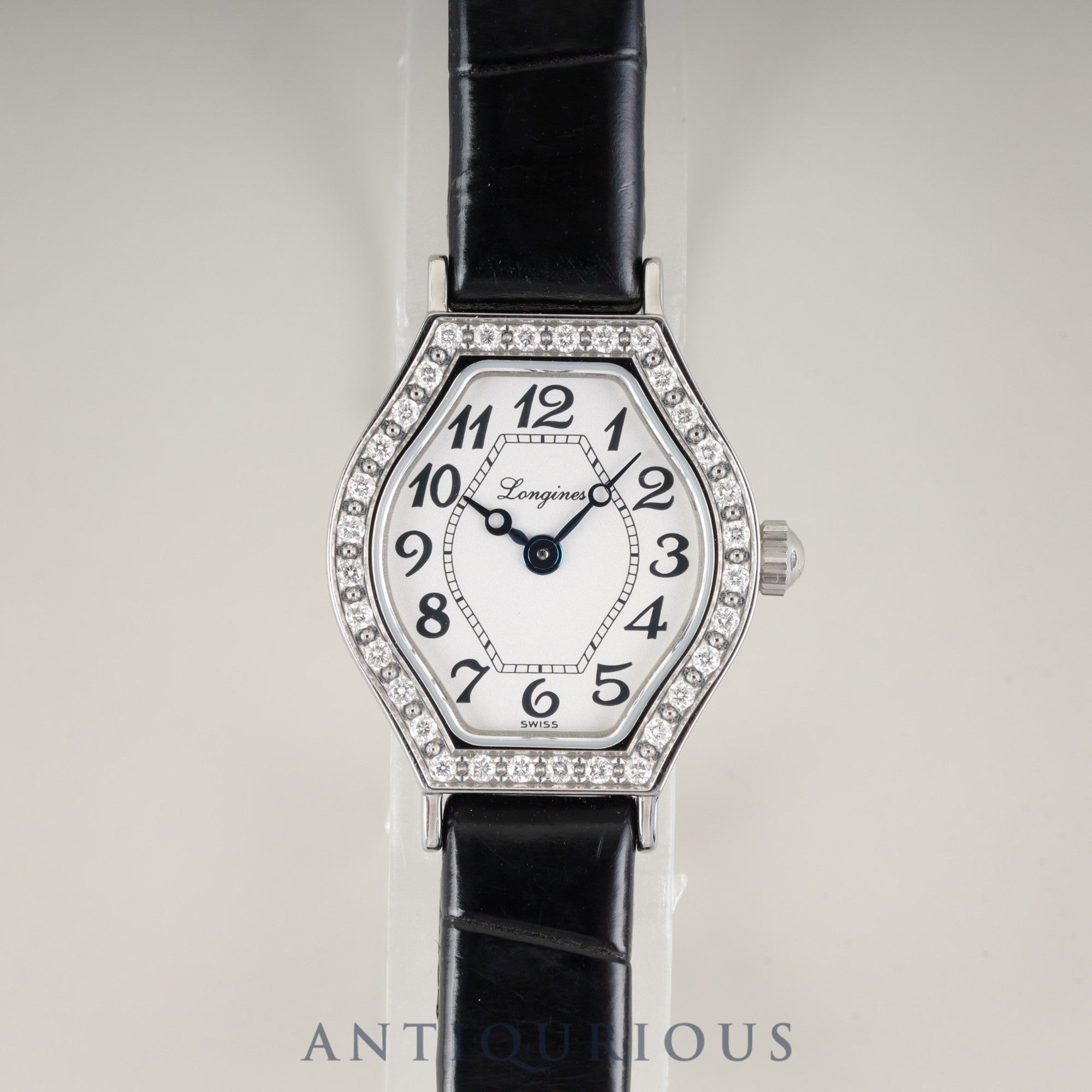 ロンジン ラ ヴィソント L5.184.0 クォーツ Cal. L963.2 SS 純正革ベルト 純正尾錠(SS)ホワイトアラビア文字盤 オーバーホール済み