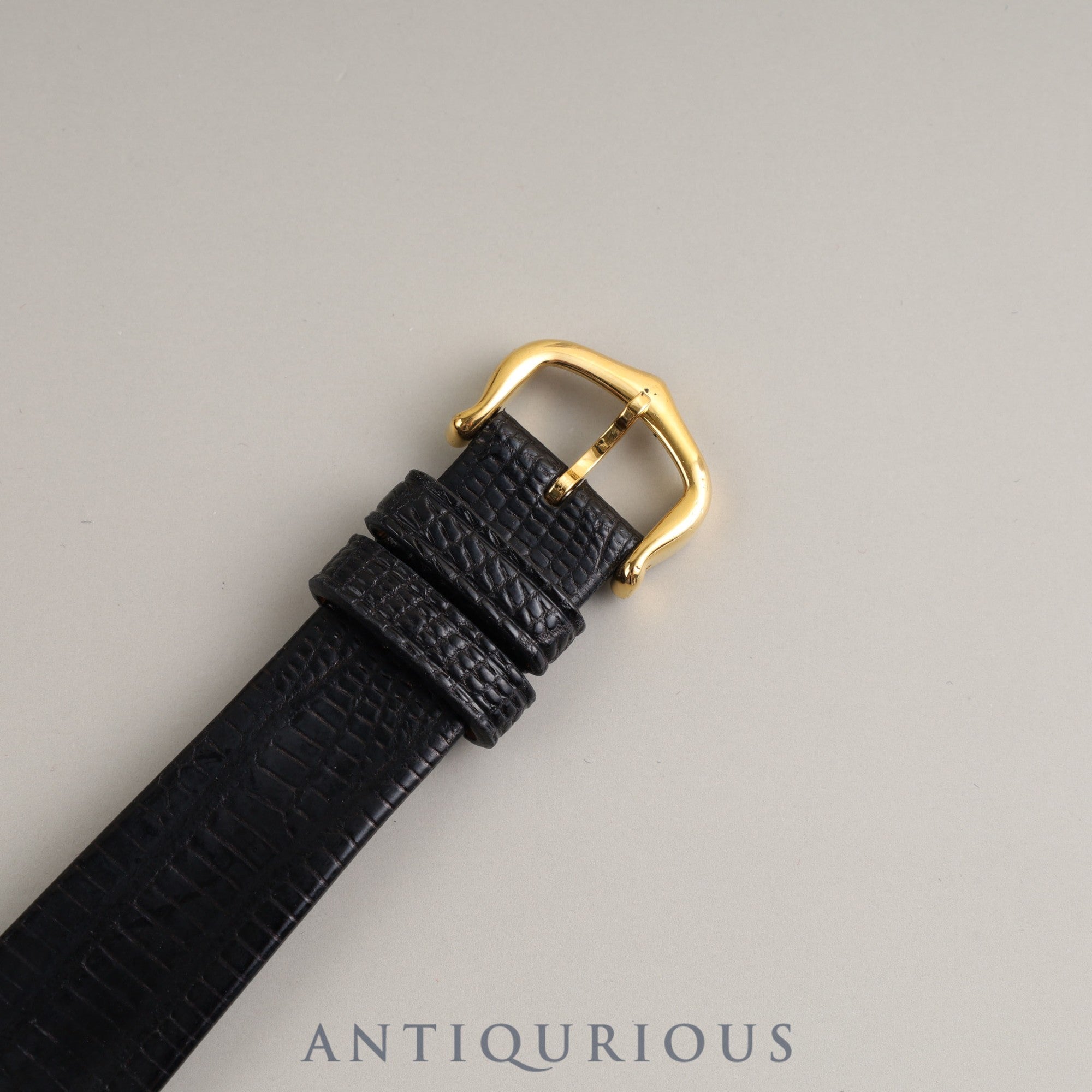 Cartier Must Tank LM Manual winding 19749 o/w Cal.78-1 SV925 Leather Genuine buckle (GP) Black Roman dial Box Warranty (1980)