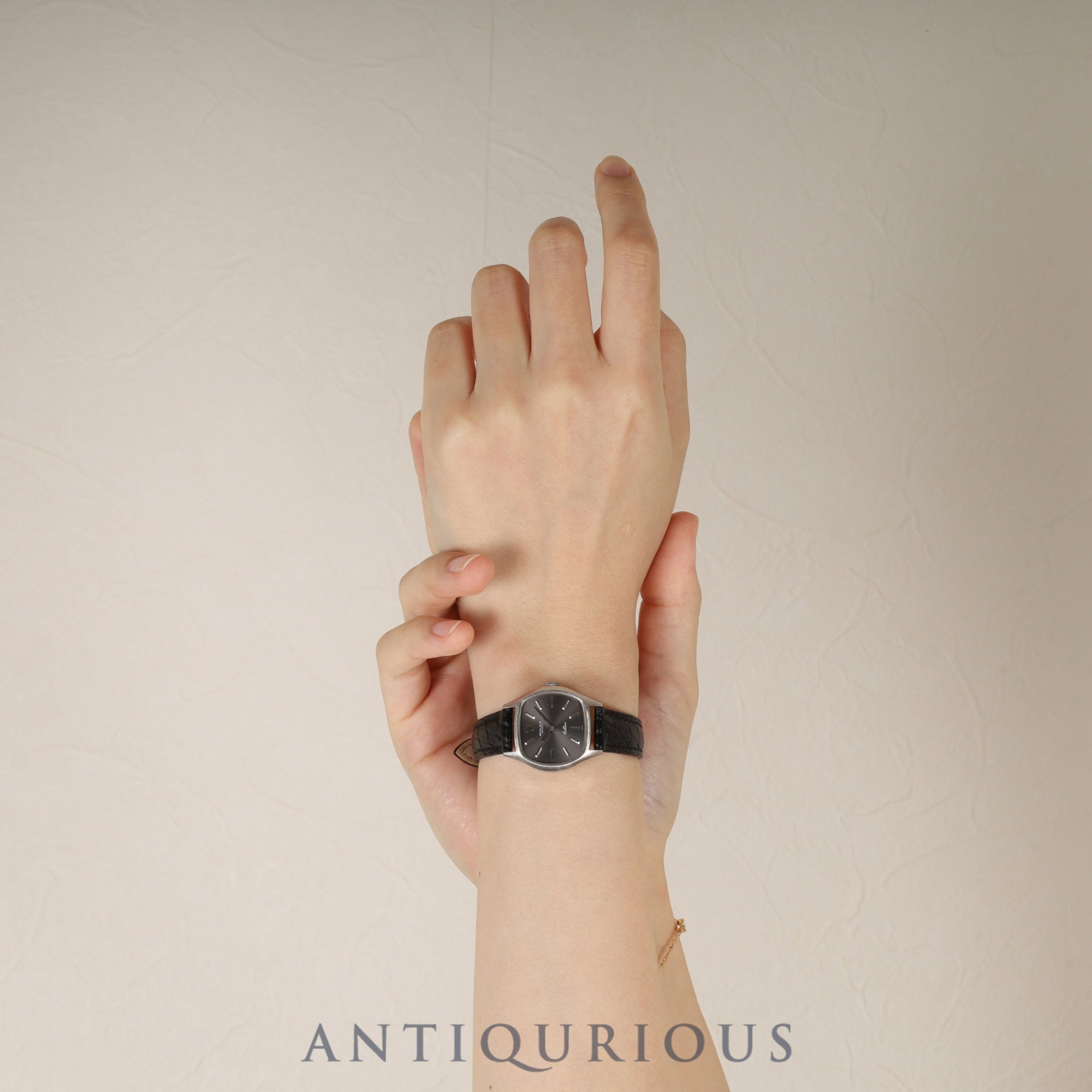 Rolex Cellini 3801 Manual winding Cal.1600 750 Leather Genuine buckle (SS) Grey dial No. 25 (1968) Overhauled