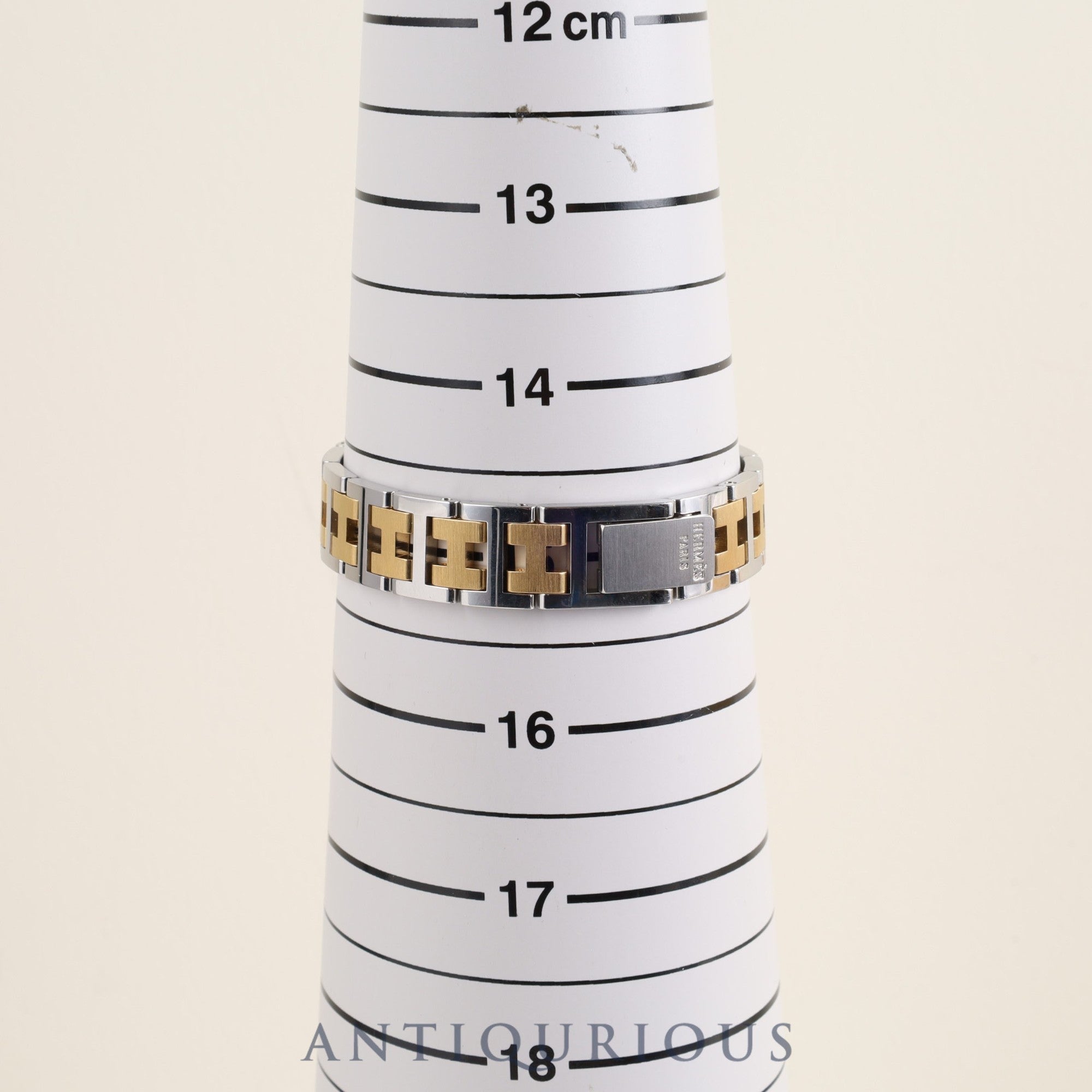 エルメス クロアジュール CR1.240 クォーツ Cal.976.001 SS / GP ゴールド文字盤 箱 保証書(記載無し)オーバーホール済み