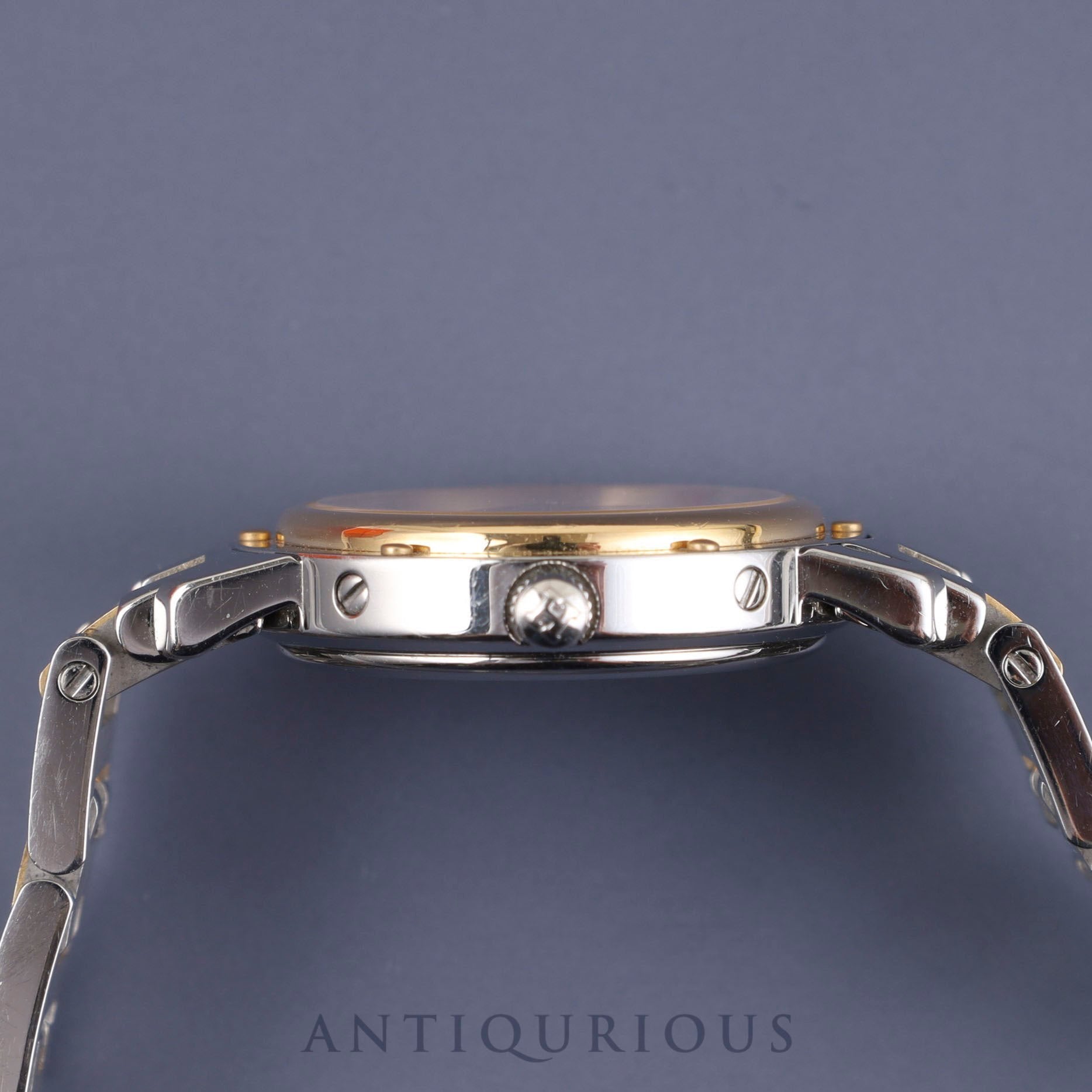 エルメス クリッパー CL4.220 クォーツ SS / YG シャンパンアラビア文字盤 箱 保証書(無記名)コマ2 オーバーホール済み