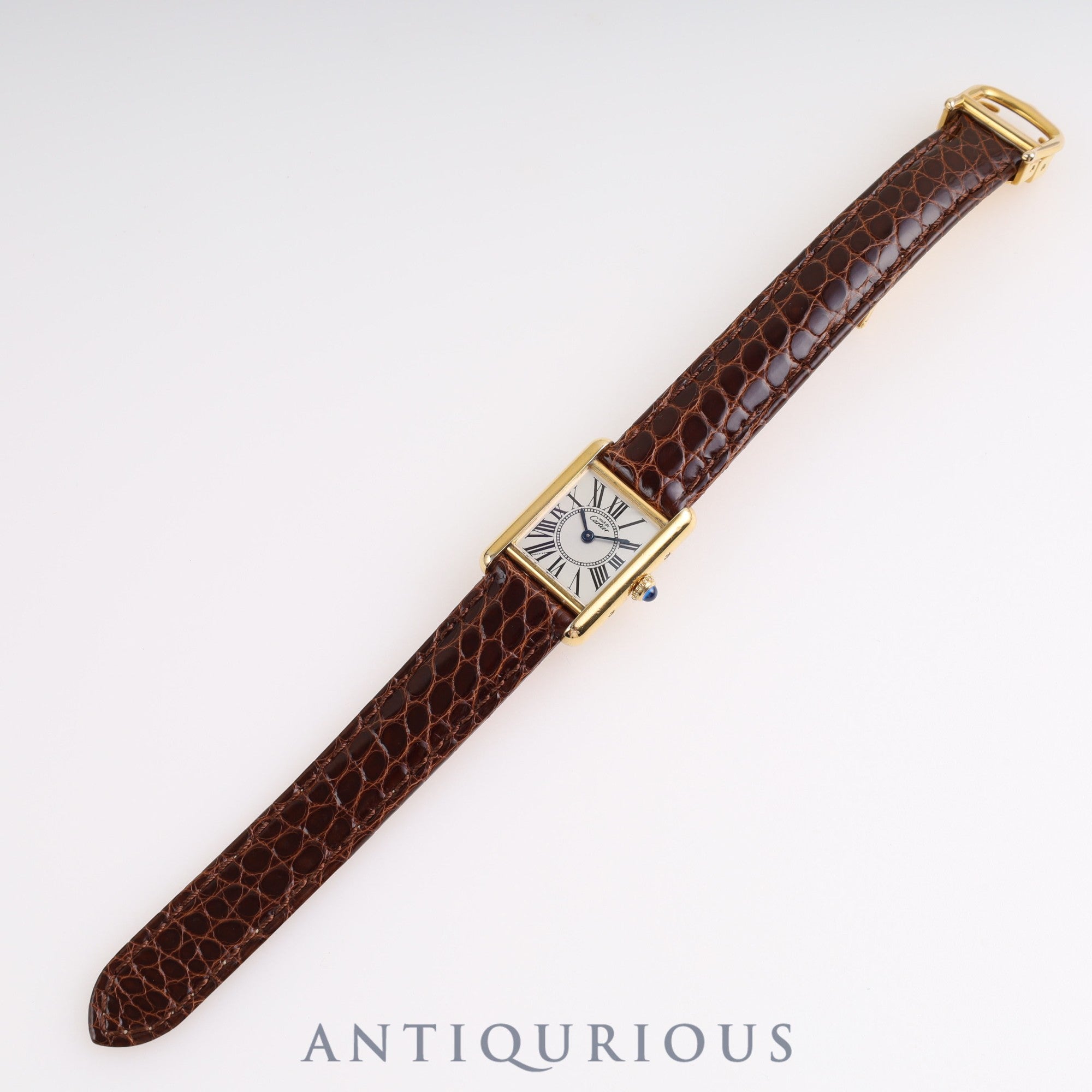 Cartier Must Tank SM QZ W1005554 / 5057001 SV925 Genuine Buckle (GP) Opalan Dial Cartier Boutique Complete Service