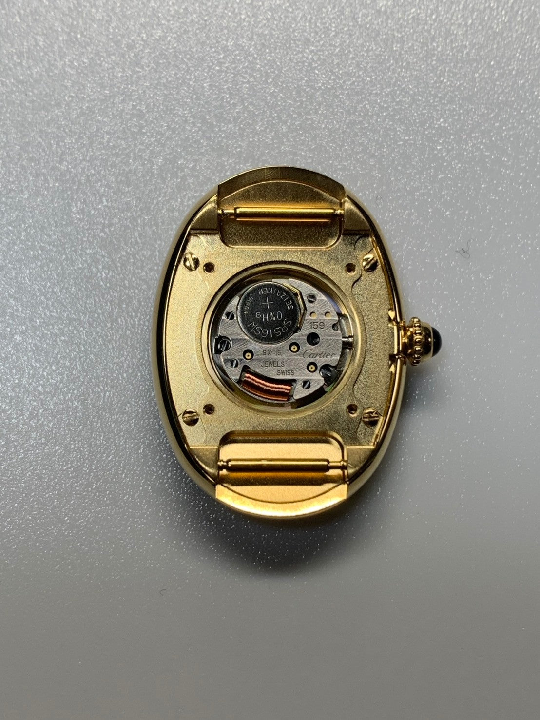 Cartier Baignoire SM WGBA0007 / 4194 Quartz Cal.159 750YG Leather Original Pin Buckle (750YG) Ivory Roman Dial (SWISS MADE marking) Box (Cushion: old model) Booklet Warranty (2022) Overhauled