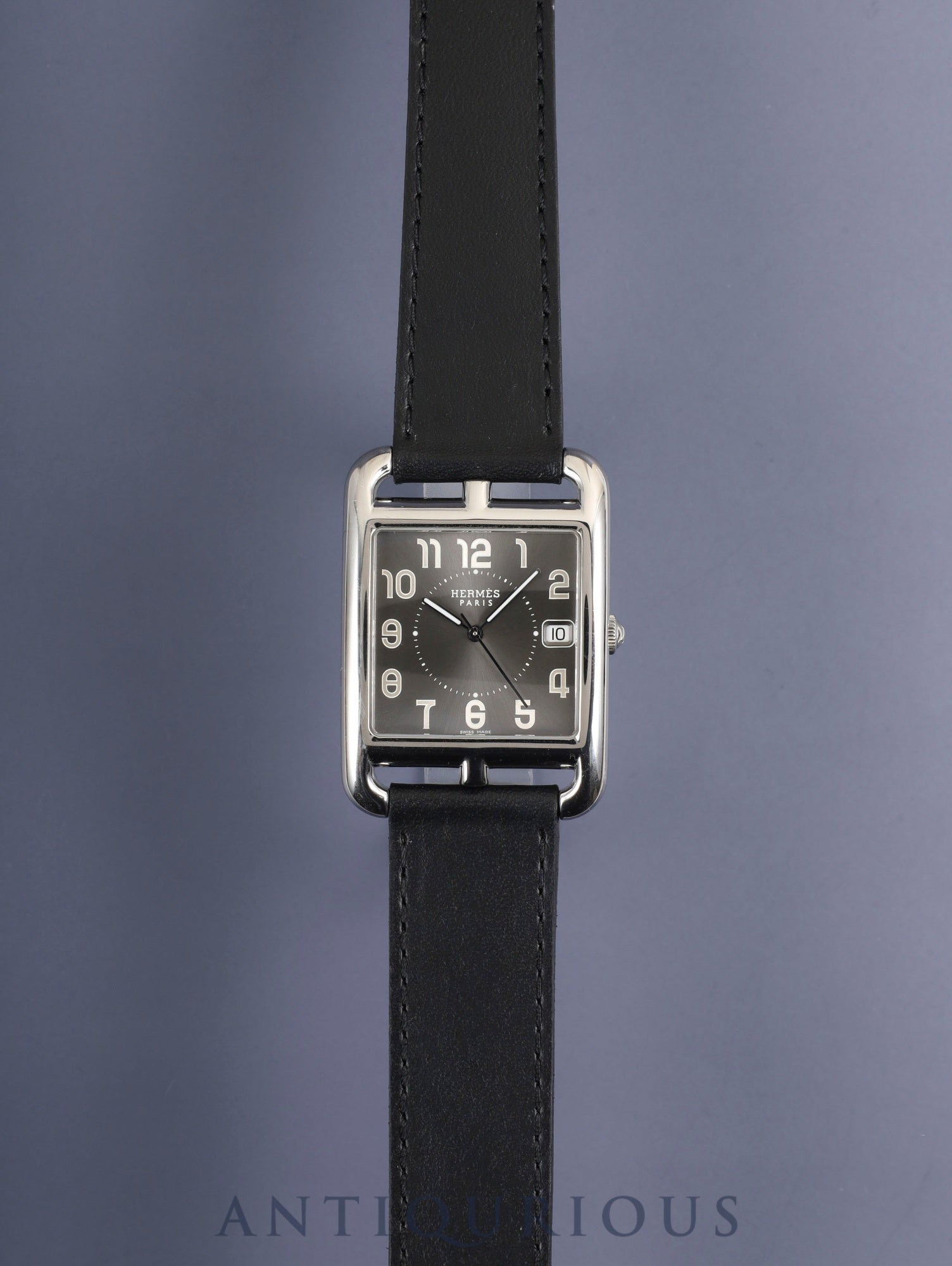 Hermès Cape Cod CC1.810 Quartz Movement, Stainless Steel Leather, Genuine Buckle (Stainless Steel), Gray Arabic Dial, Dust Bag, Overhauled
