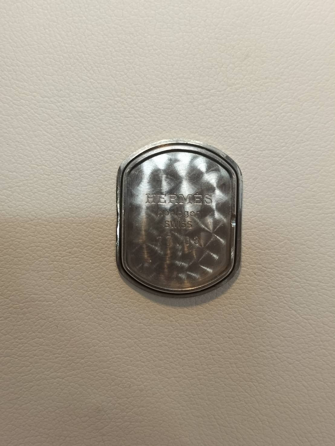 エルメス ラリー クォーツ 77.03 Cal.976.001 SS/GP SS/GP ホワイト文字盤 ケース オーバーホール済み