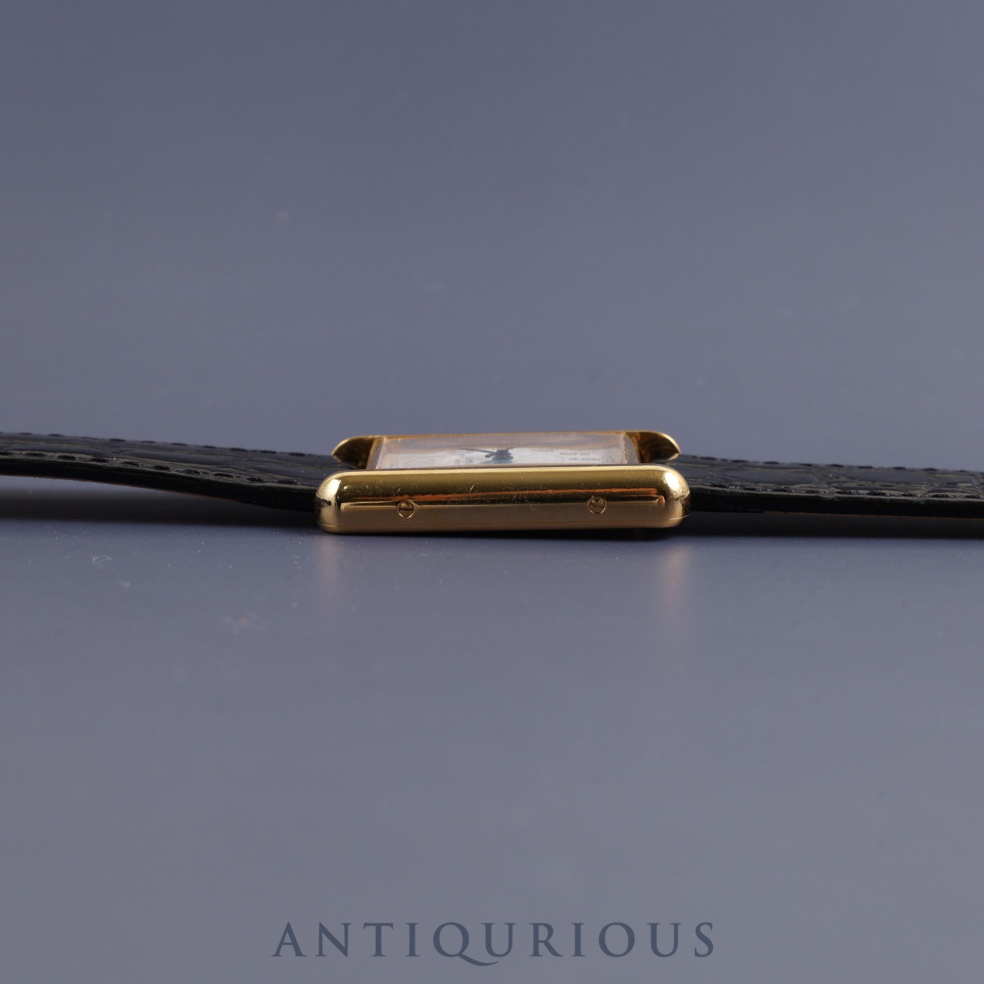 Cartier Must Tank GM (XL) Date W1013954 / 2413 Quartz Cal.87 SV925 Genuine Buckle (GP) Telephone CC Dial Dial Overhauled