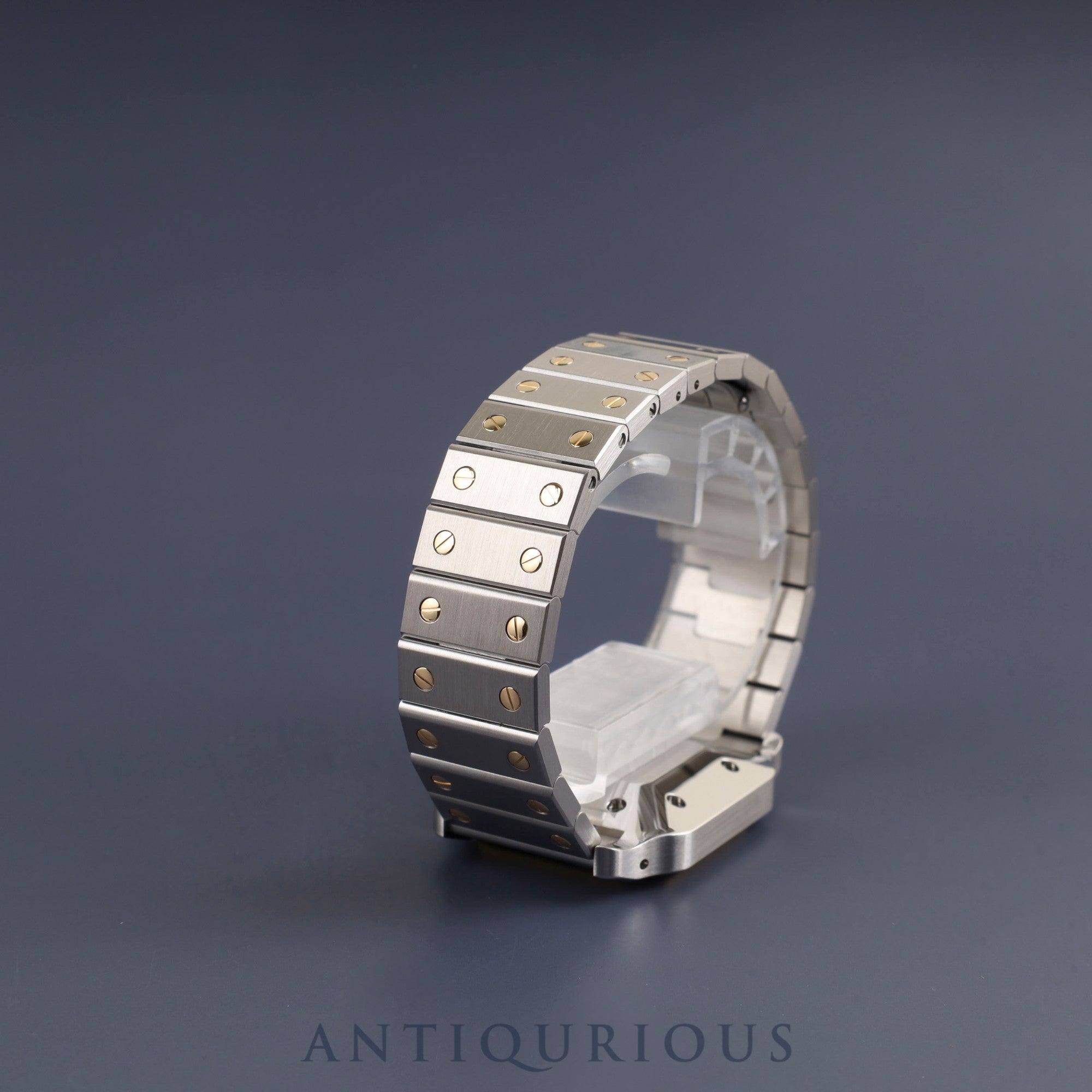 Cartier Santos Galbee LM 1553 Automatic Caliber - Stainless Steel/Yellow Gold with White Dial. Completely serviced at a Cartier boutique. New bracelet replaced.