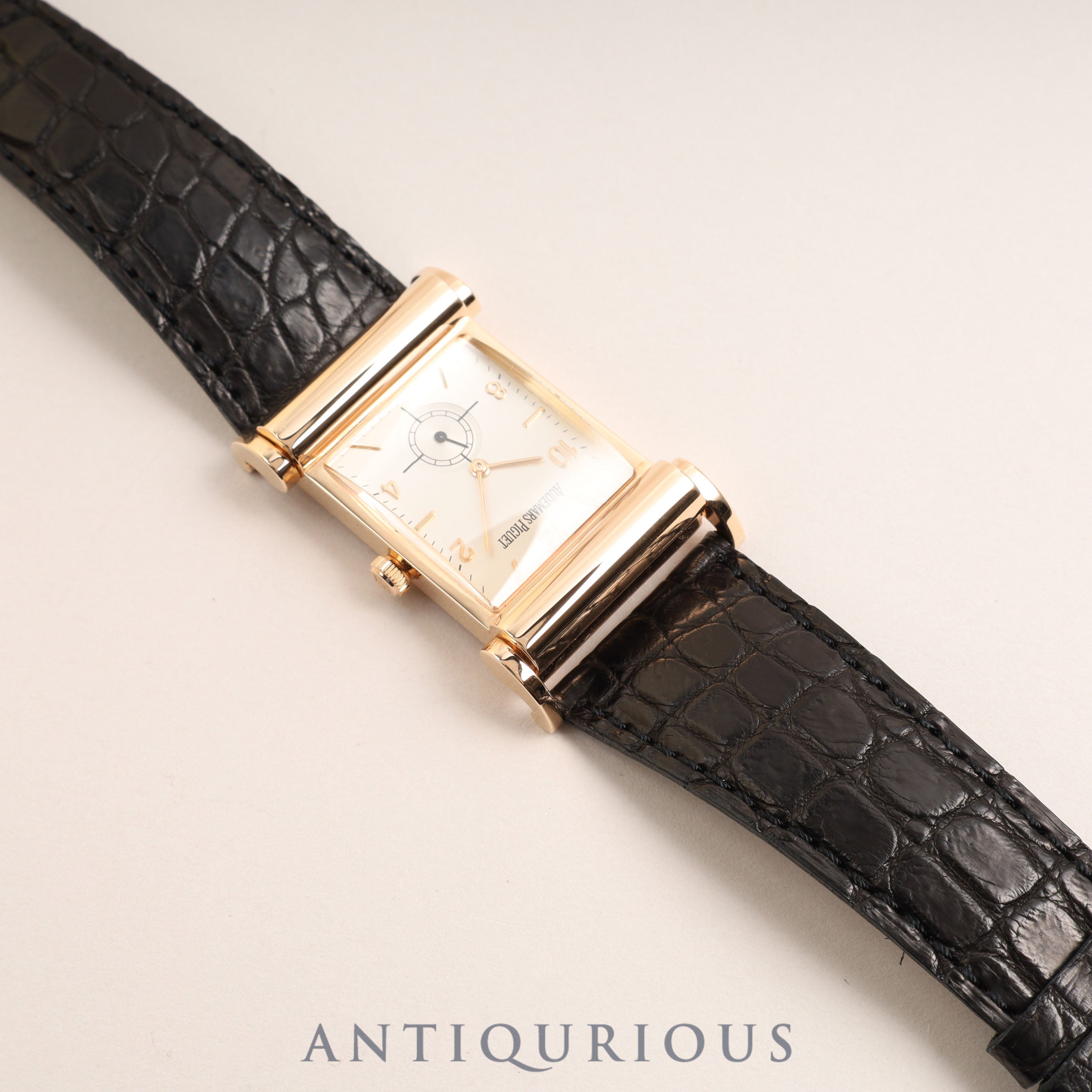 オーデマ・ピゲ カナぺ 149340R.00.A002XX.01 手巻き Cal.2085/2832 750PG 革 純正尾錠(750PG)アイボリー文字盤 紙箱 コンプリートサービス済み