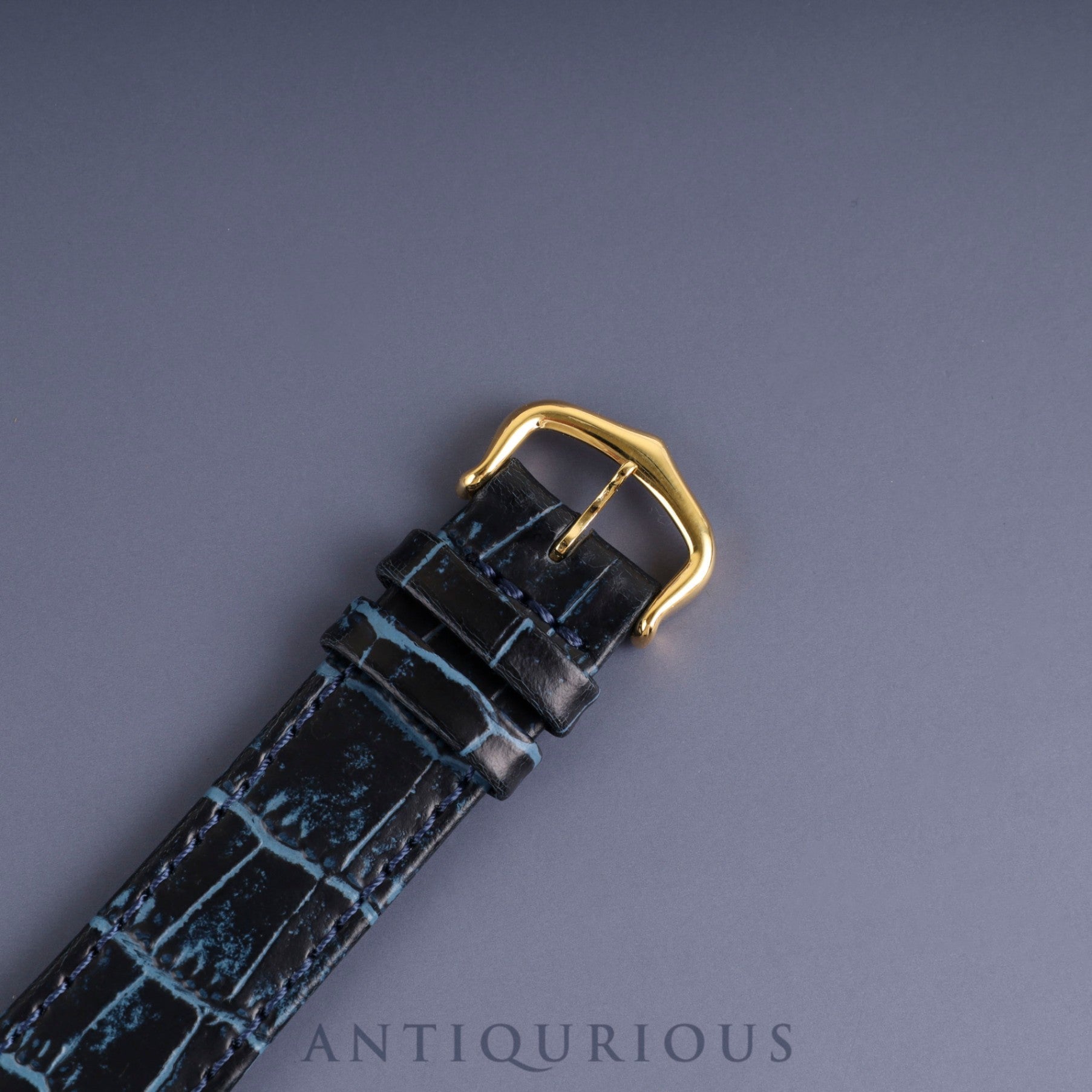 Cartier Must Tank LM Manual Winding Caliber 78-1 SV925 Leather Strap with Genuine GP Buckle, Lapis Lazuli Dial, Circa 1976-1981, Overhauled