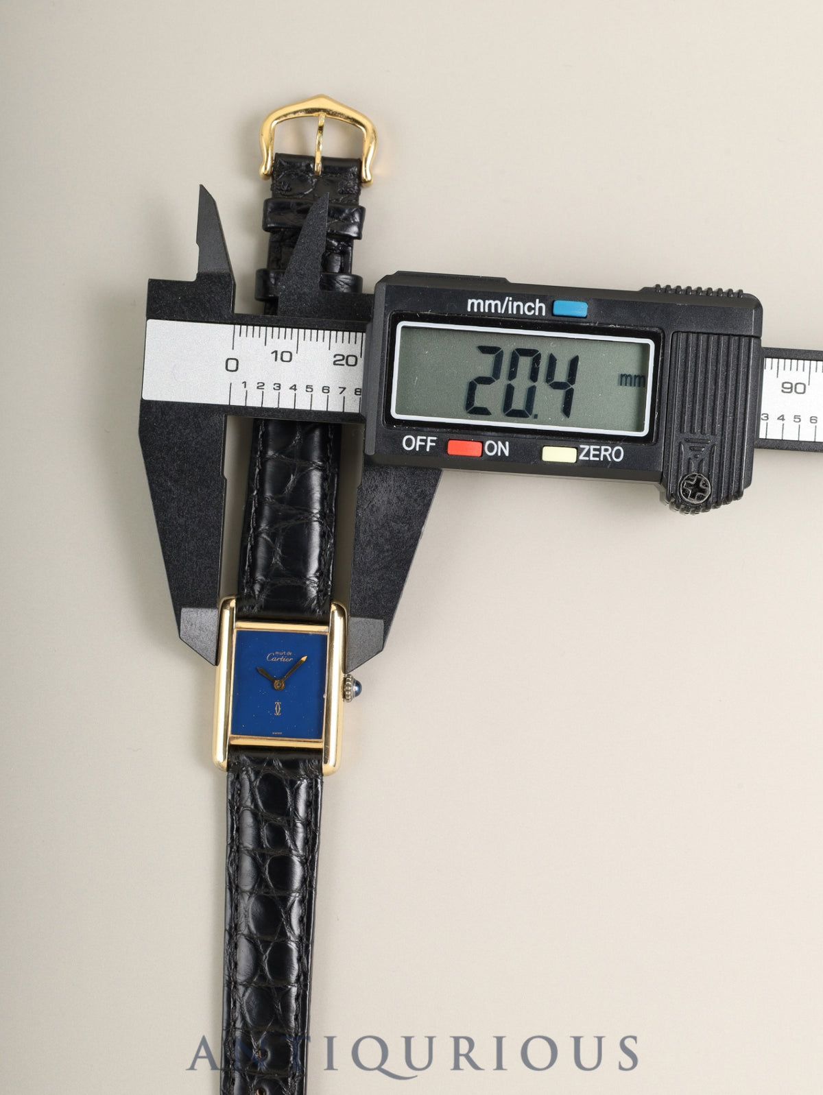 カルティエ マストタンク SM 3 手巻き Cal.78-1 SV925 純正革ベルト 純正ピンバックル(GP)ラピスラズリ文字盤(SWISS表記)オーバーホール済み