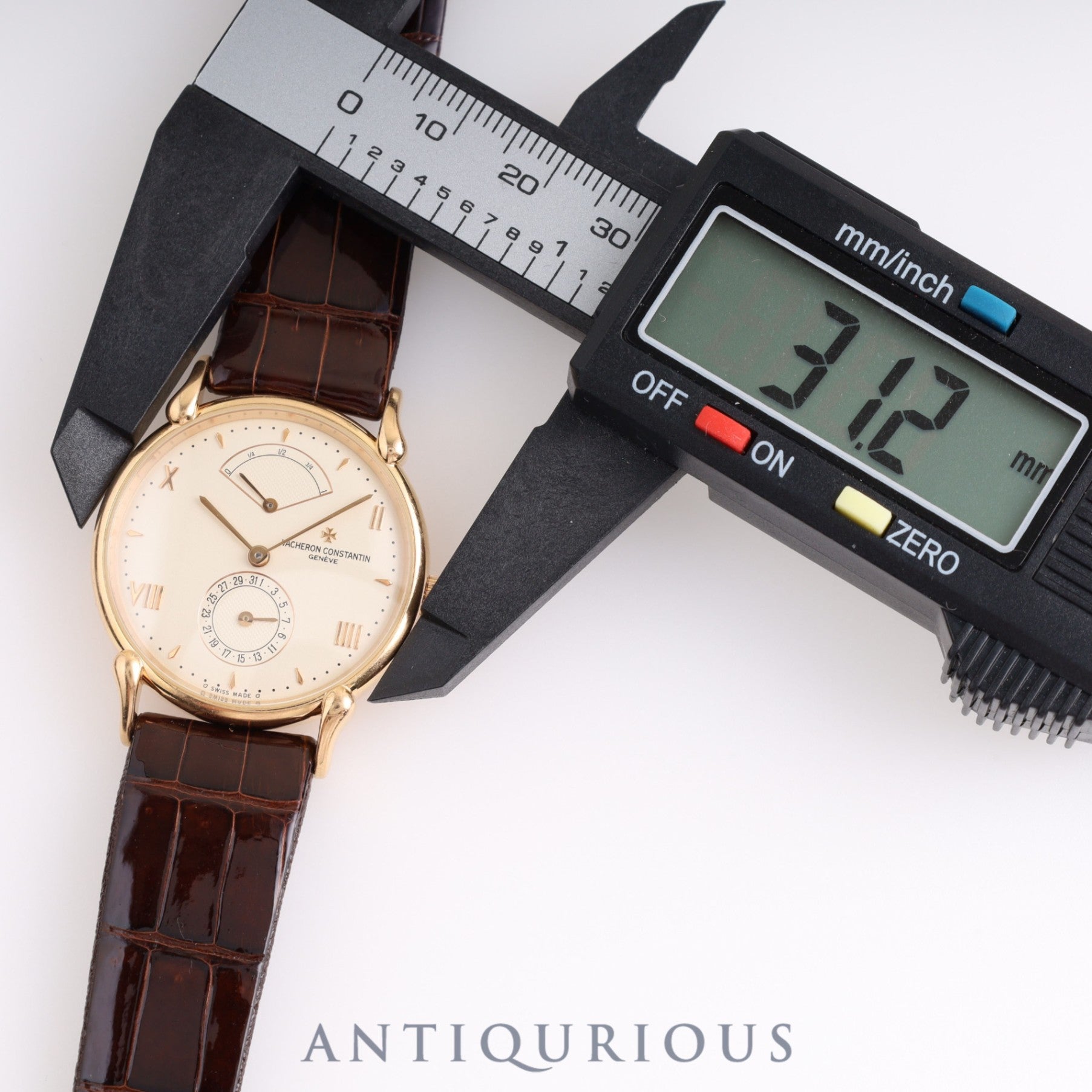 Vacheron Constantin Tour de Ile 48100 Automatic Cal.1190 750PG Leather Genuine Buckle (750) Ivory Dial