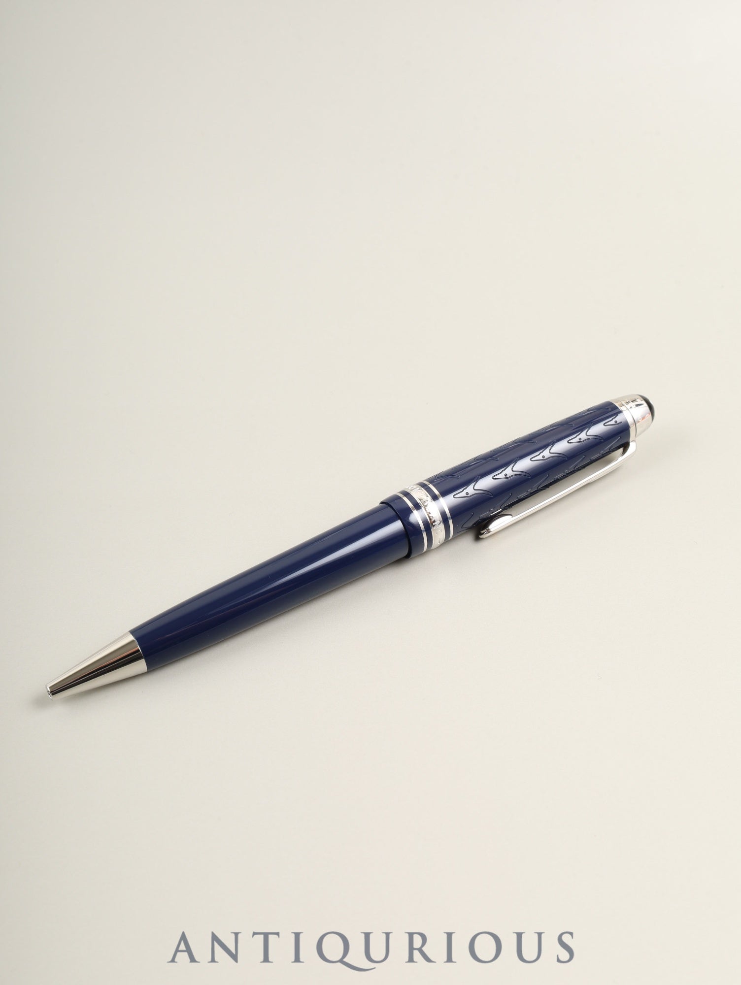 Montblanc Ballpoint Pen Meisterstück Le Petit Prince Special Edition Navy x Silver Twist-Action Box Case Booklets Warranty (2023) Unused Genuine Refill