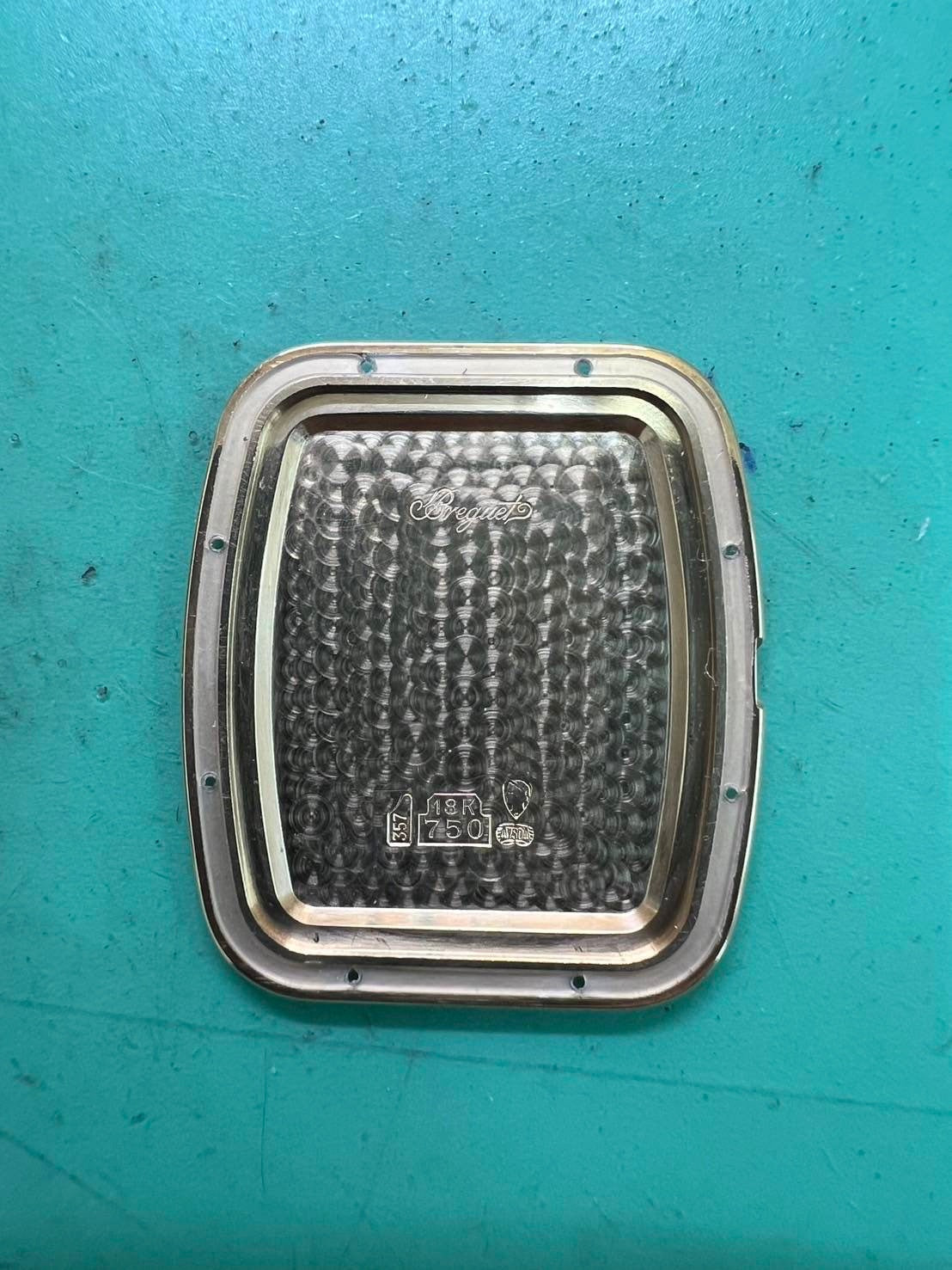 Breguet Classic Tonneau 3490 Manual winding Cal.818/4 YG Leather Genuine buckle (750) Ivory dial Overhauled