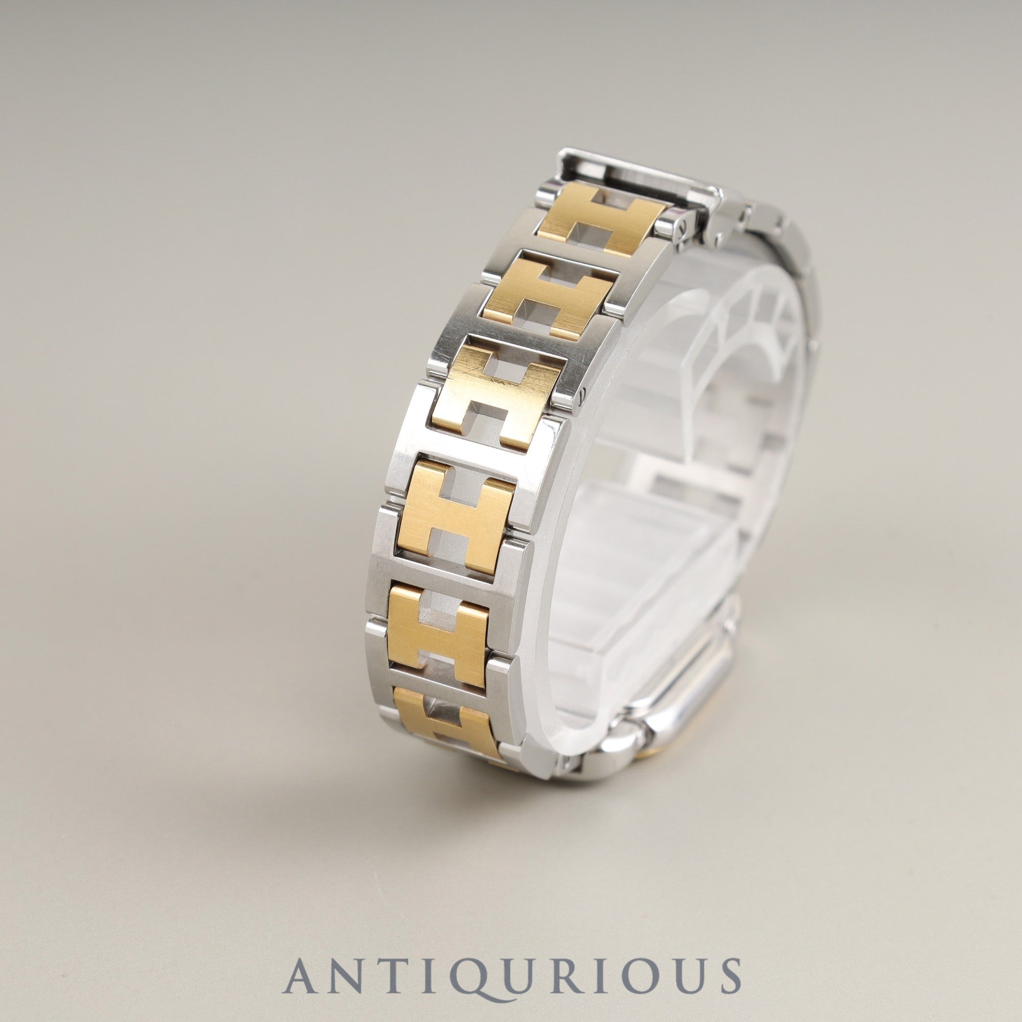 Hermes Rally RA1.220 Quartz Cal.976.001 SS/GP SS/GP White Dial Overhauled