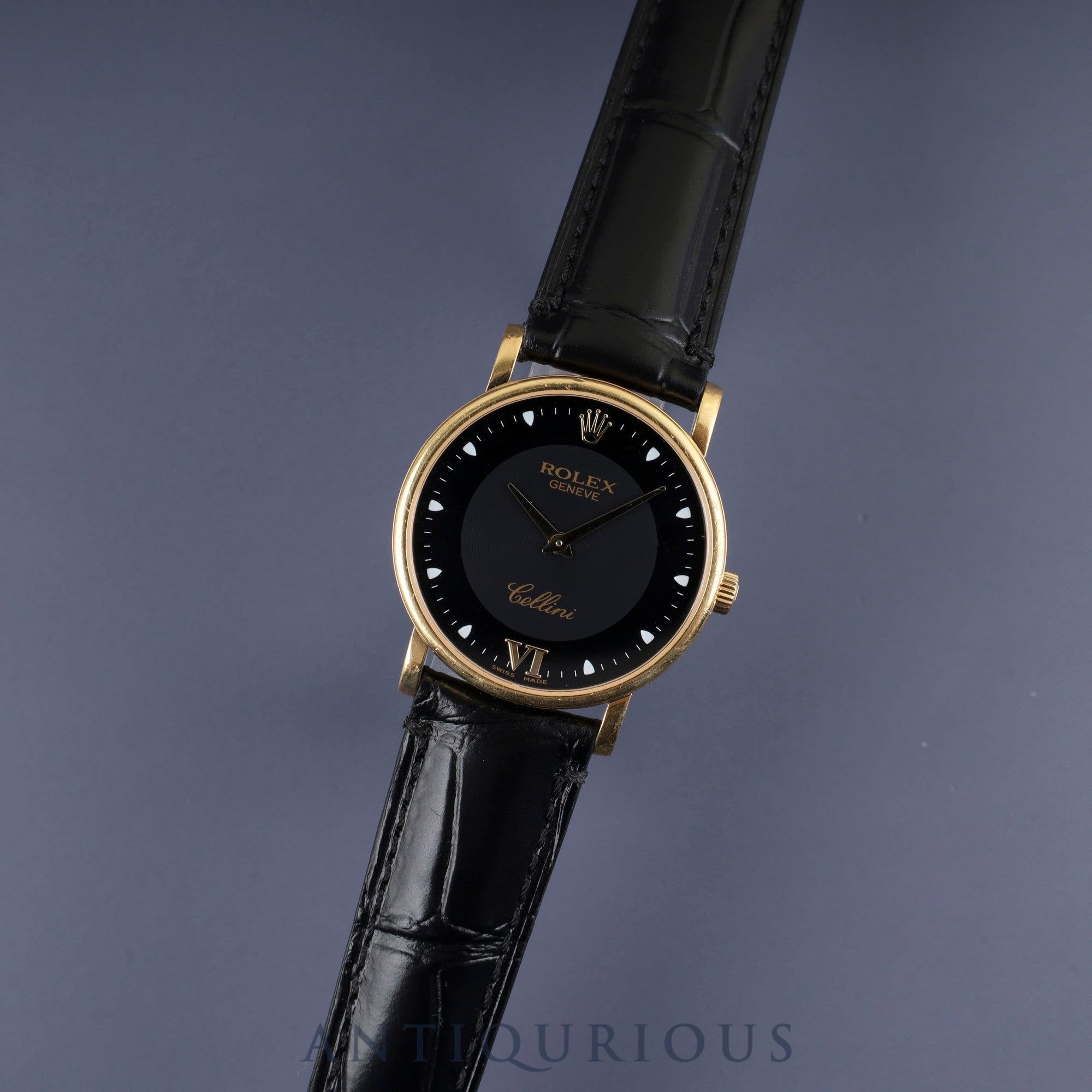 Rolex Cellini 5115/8 Manual Winding Caliber 1600 750 Leather Genuine Buckle (750) Black Dial Warranty (Personalized, 201?) International Service Warranty (2015) Repair Details (2015) Booklet Overhauled