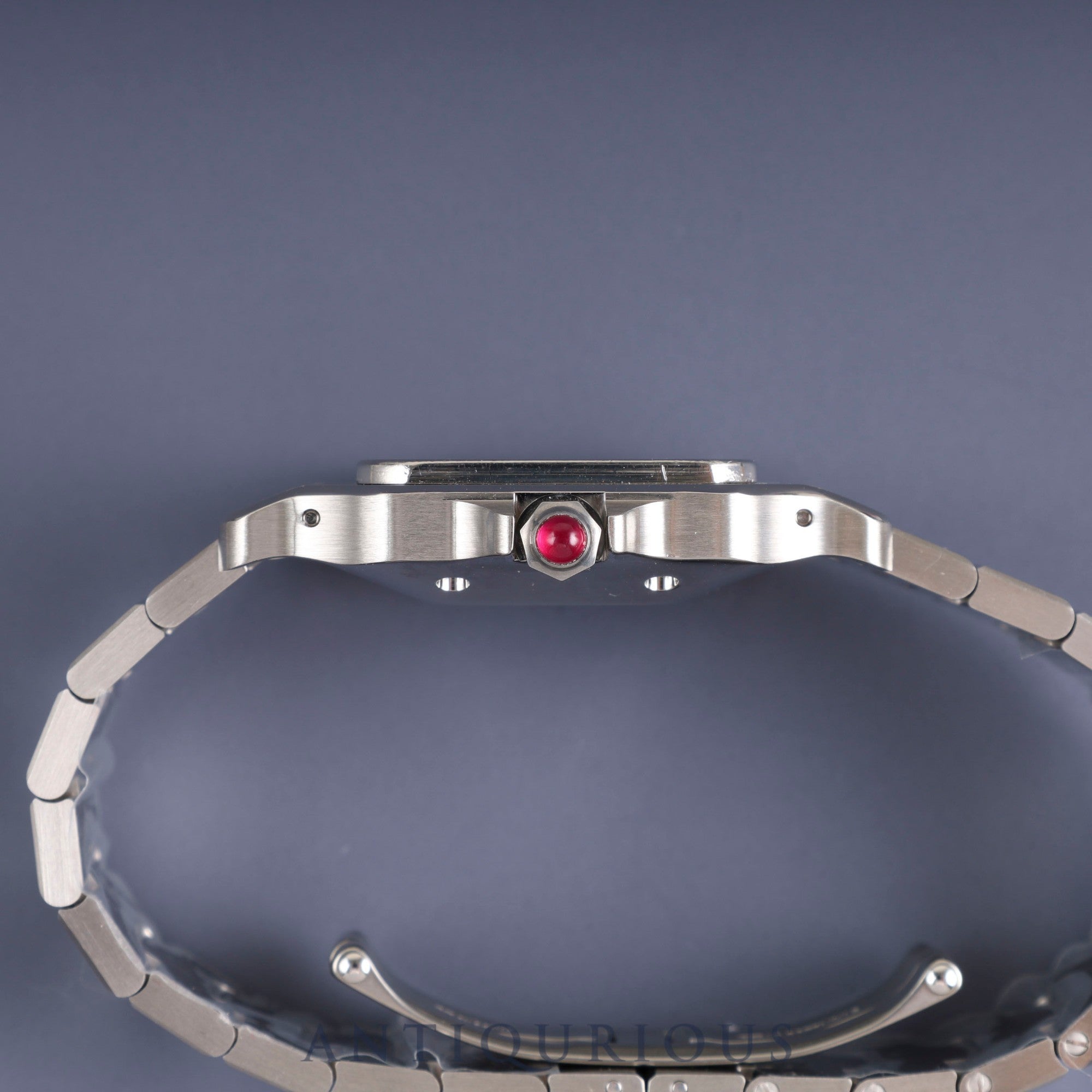 Cartier Santos Galbee LM 45168281/1553 Automatic SS SS Garnet dial Bordeaux dial Complete service (full maintenance) completed at Cartier boutique