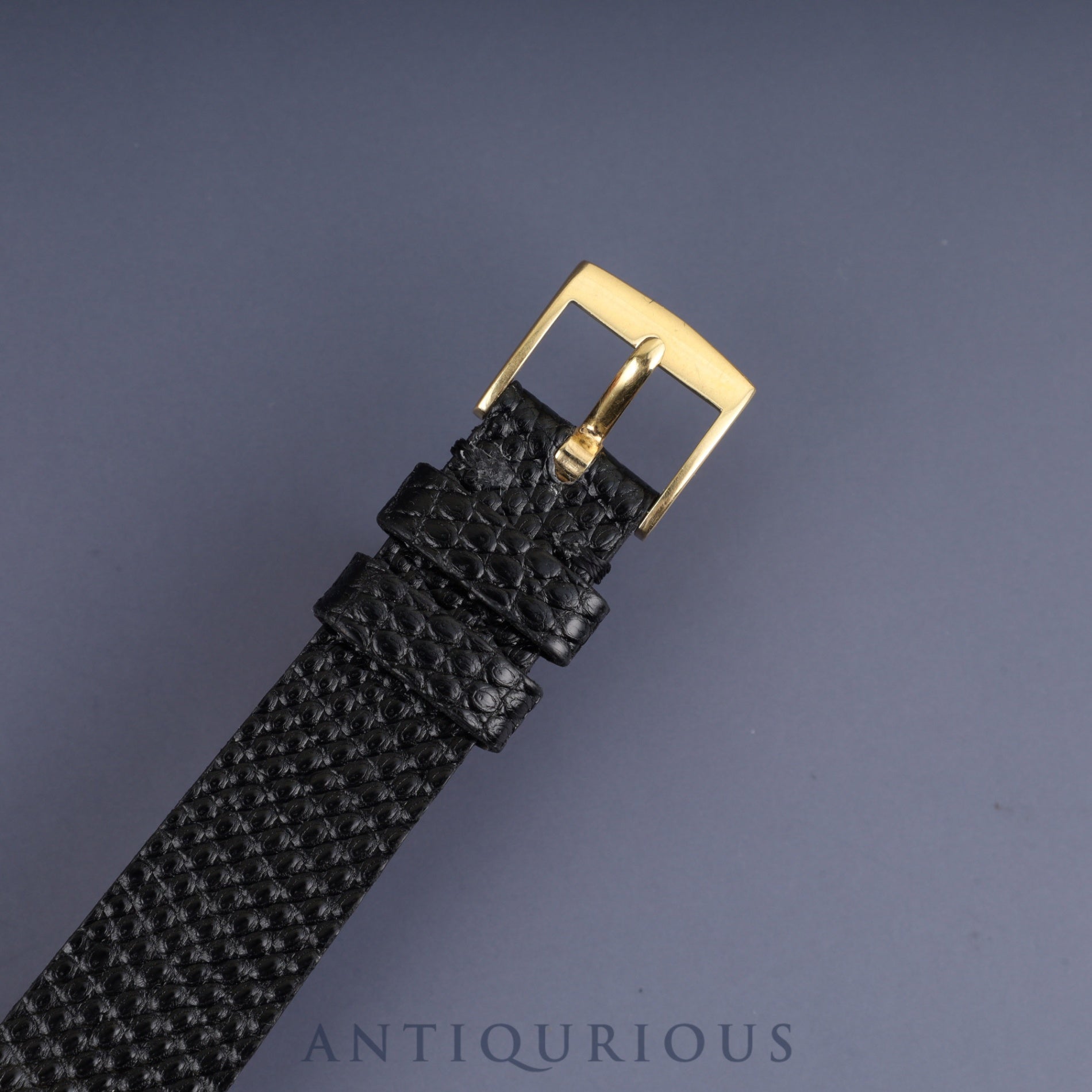 Audemars Piguet Oval Case Hand-wound Cal.2052 750 Leather Genuine Buckle (750) Black Dial Case Overhauled