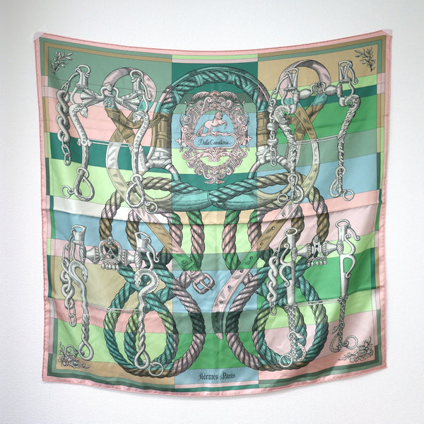 エルメス スカーフ カレ90 デッラ カヴァッレリア SILK100%