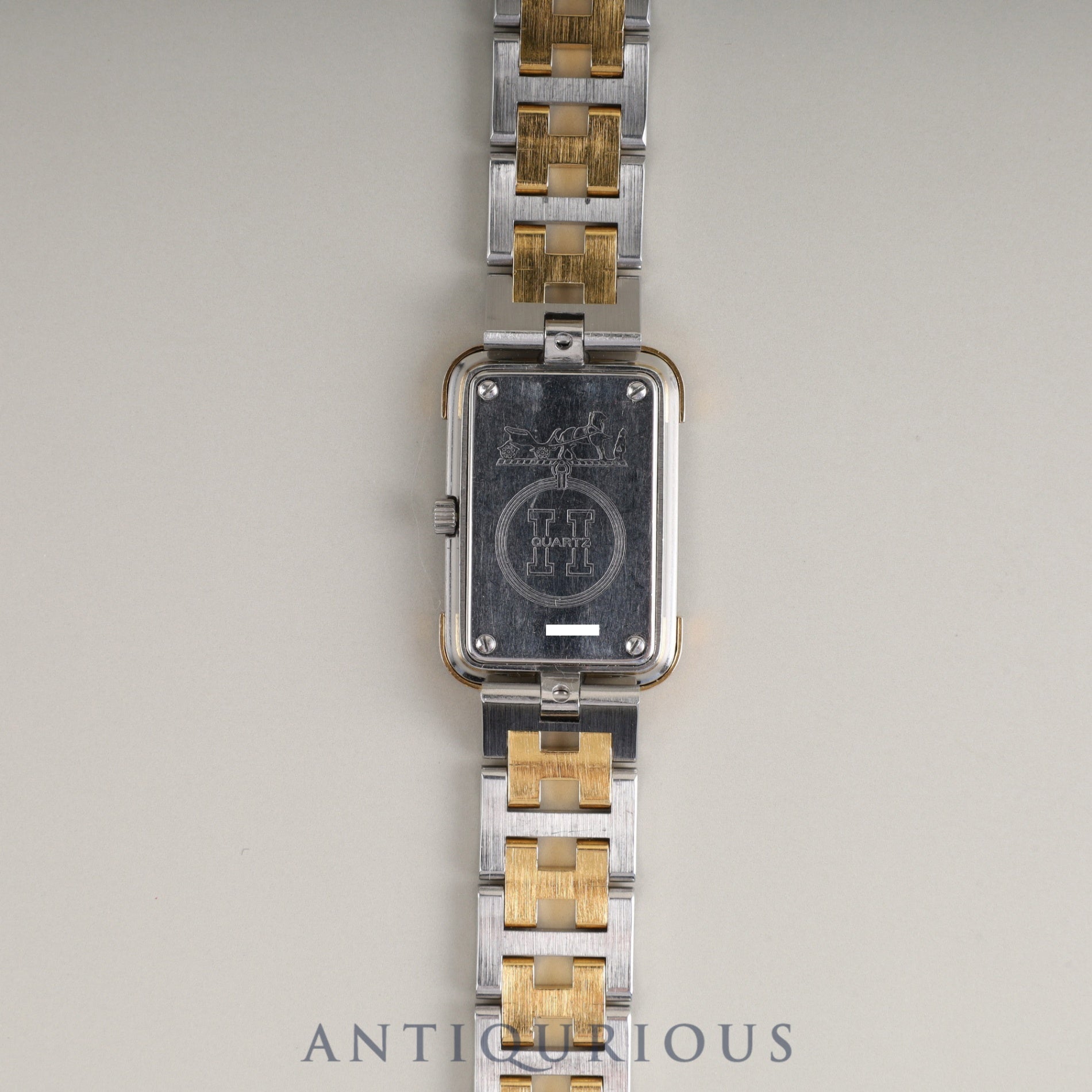 エルメス クロアジュール 54 10 75 クォーツ Cal.976.001 SS/GP SS/GP ホワイト文字盤 オーバーホール済み