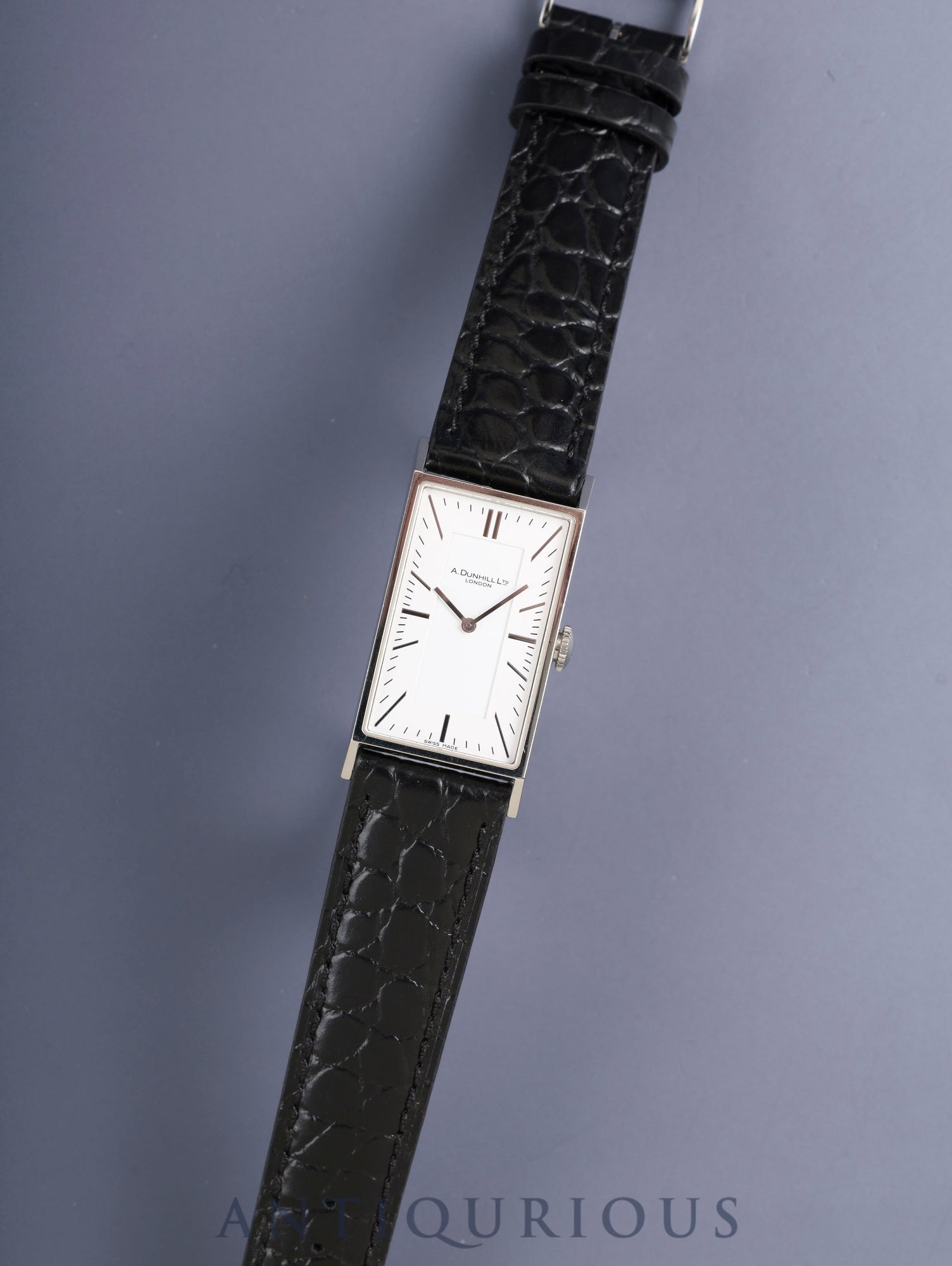 ダンヒル ウェイファー 8036 クォーツ Cal.ETA E03.001 SS 革 純正尾錠(SS) ホワイト文字盤 箱 説明書 保証書(無記載)純正ベルト オーバーホール済み