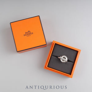 Hermes Croisette Ring, SV925, #55, Size 14.5, Box, 23 Years Engraved