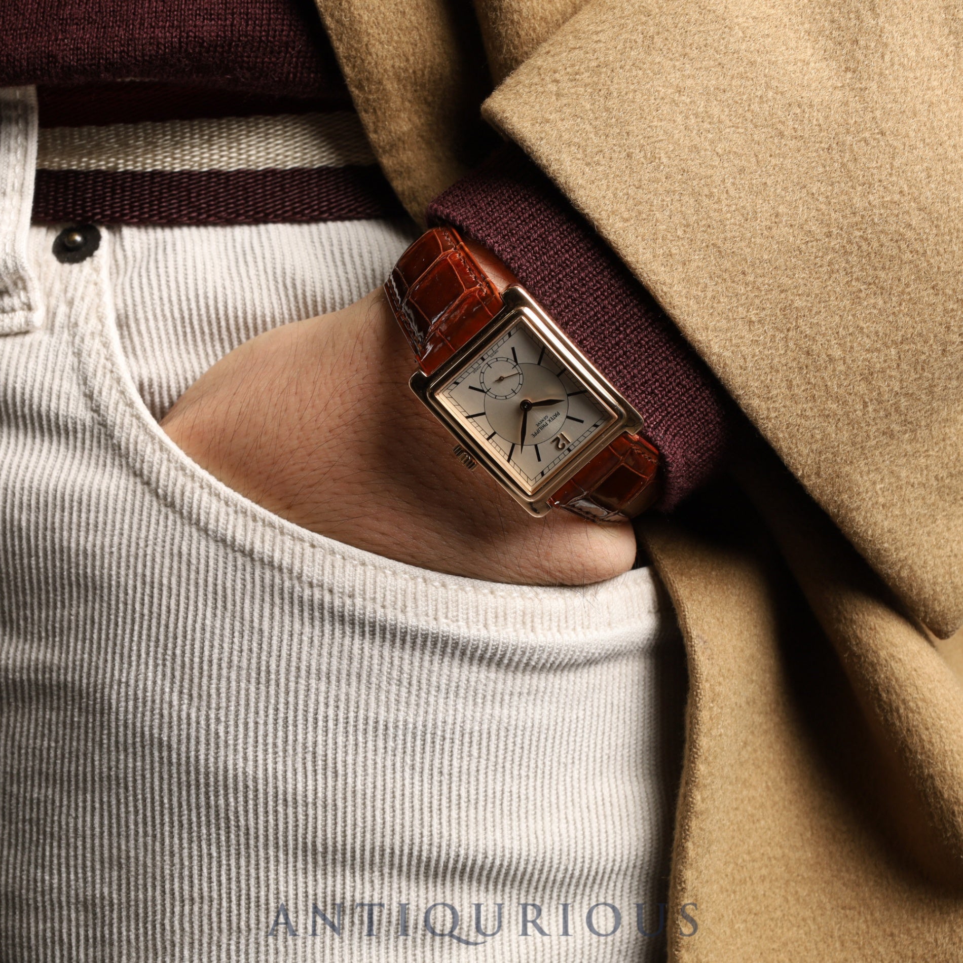 Patek Philippe Gondolo 5010R-001 Manual winding Cal.215 750 Genuine leather strap Genuine buckle (750) Silver dial Box Storage bag Overhauled