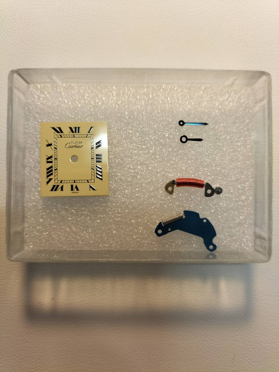 カルティエ マストタンク SM 3 66001 クォーツ SV925 革 純正ピンバックル(GP)アイボリーローマン文字盤(SWISS表記) 箱 保証書(1988年) 済オーバーホール済み