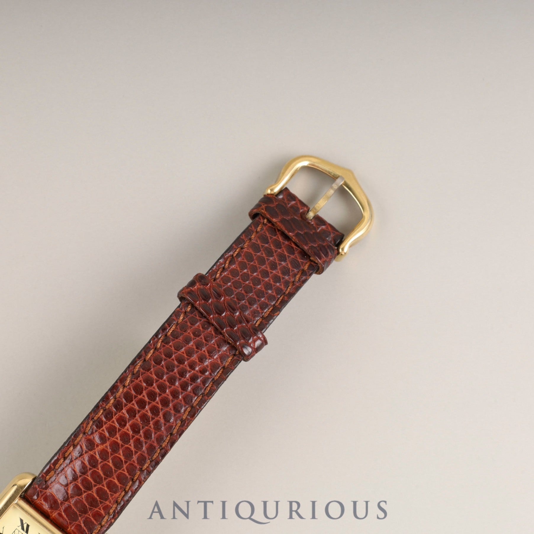 カルティエ マストタンク SM 手巻き Cal.78-1 SV925 純正革ベルト 純正尾錠(GP) アイボリーローマン文字盤 オーバーホール済み