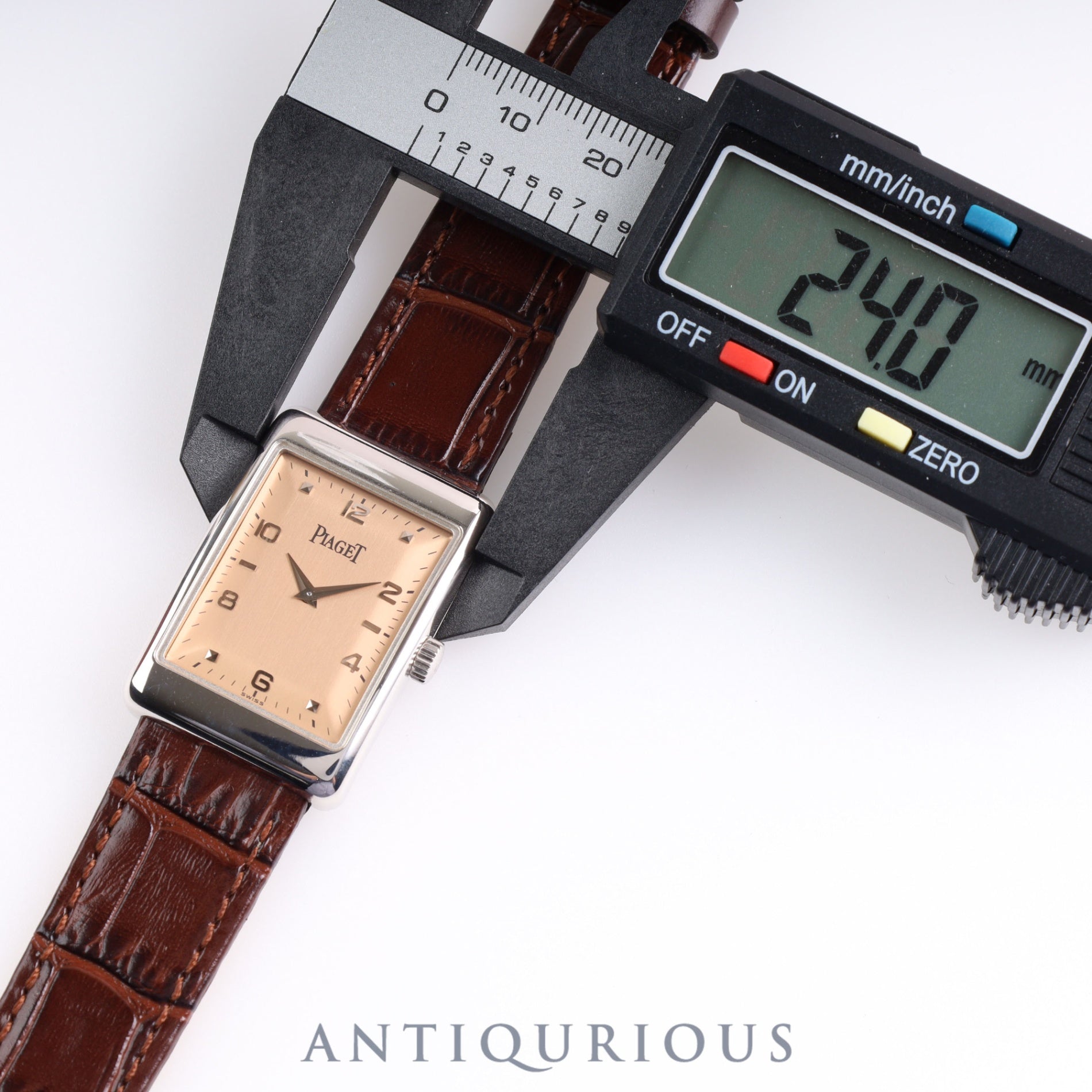 Piaget A Lacienne 9952 Manual winding Cal.9P2 WG Leather Genuine buckle (750) Pink dial Warranty (1997)