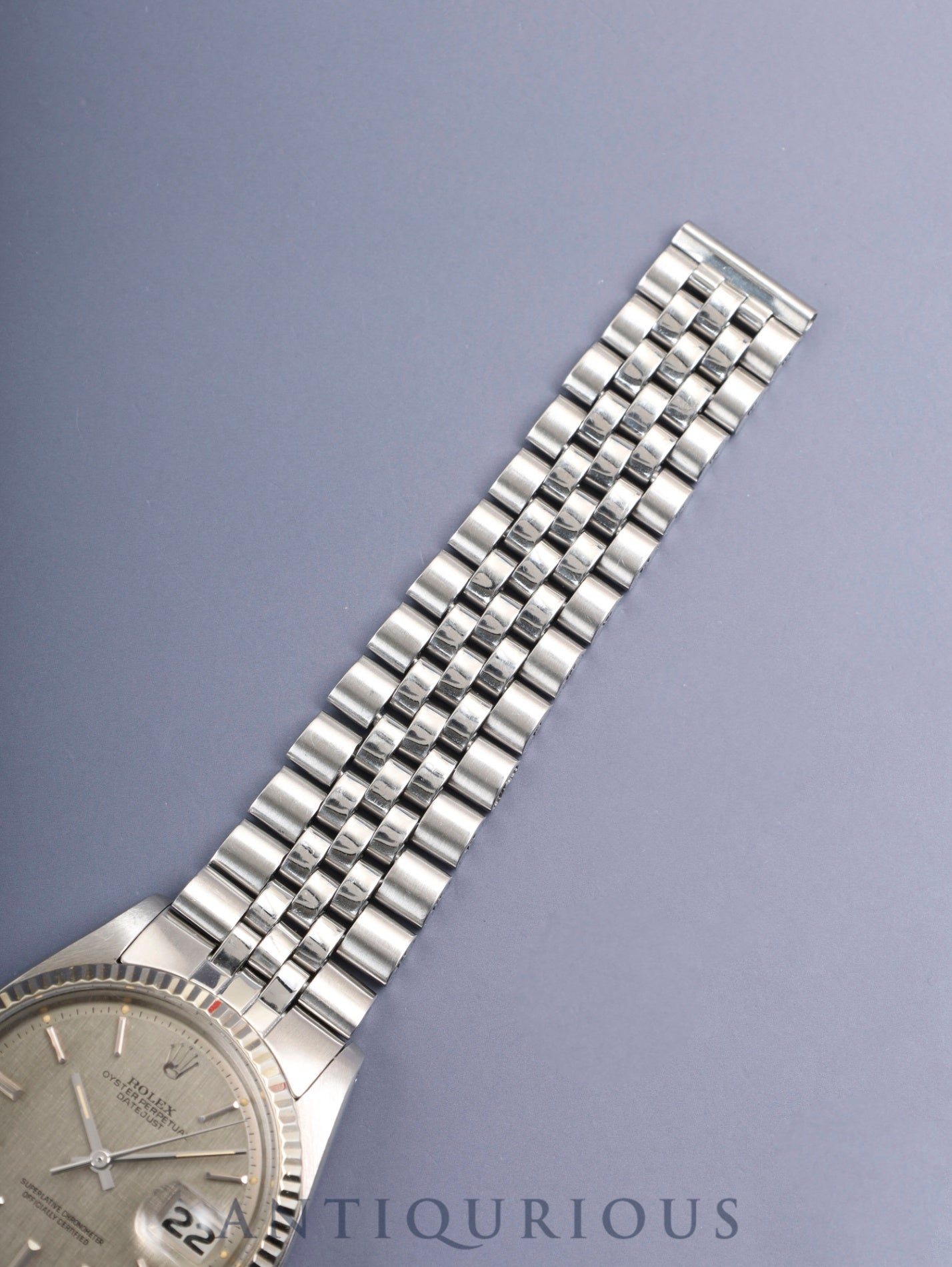 Rolex Datejust 1601 Automatic Caliber 1570 Stainless Steel/White Steel Sigma Dial Gray Dial No. 34 (1972) Overhauled