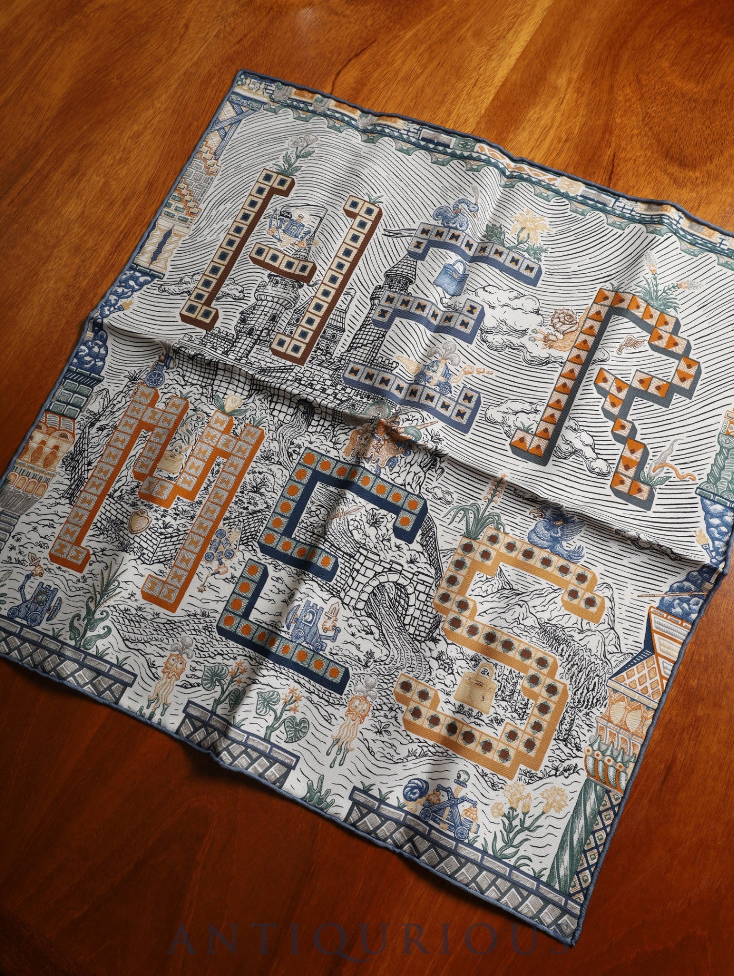 エルメス スカーフ カレ45 Super Silk Quest スーパー シルク クエスト 箱