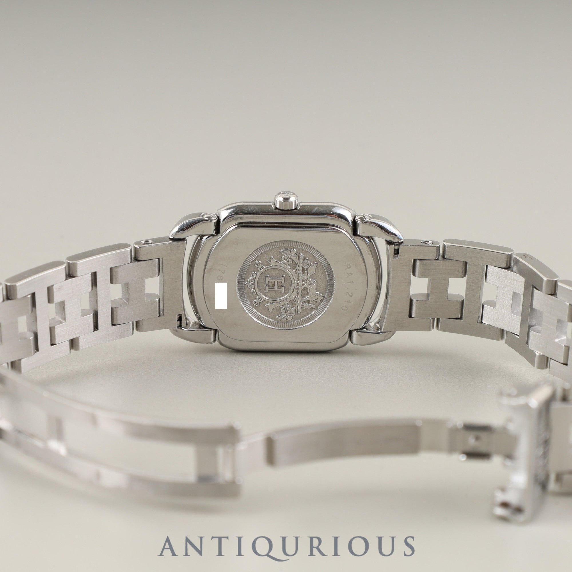 エルメス ラリー RA1.210 クォーツ Cal.976.001 SS SS グレー文字盤 オーバーホール済み