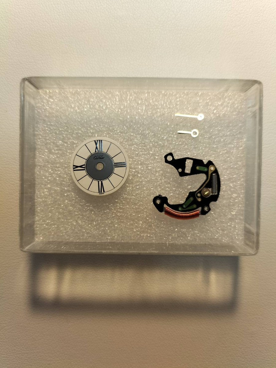 カルティエ マストコリゼ W1006654 / 590002 クォーツ Cal.90 SV925 革 純正Dバックル(GP) センターグレー飛びローマン文字盤 冊子 保証書(1991年)オーバーホール済み