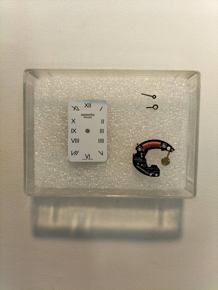 Hermès Cloajour CR1.240 Quartz Cal.976.001 SS/GP SS/GP White Dial Box Booklet Warranty (1996) Overhauled