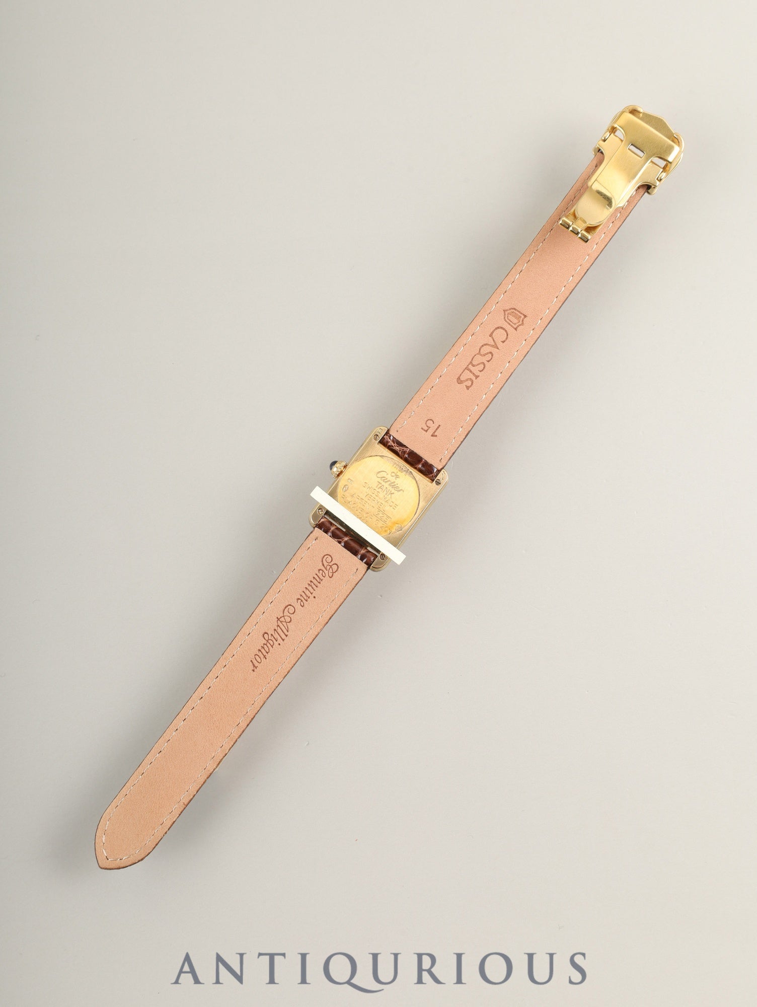 カルティエ マストタンク SM W1006354 / 1613 クォーツ Cal.057 SV925 革 純正Dバックル(GP) サイドトリニティ文字盤(SWISS表記 )1996年頃~1998年頃 オーバーホール済み