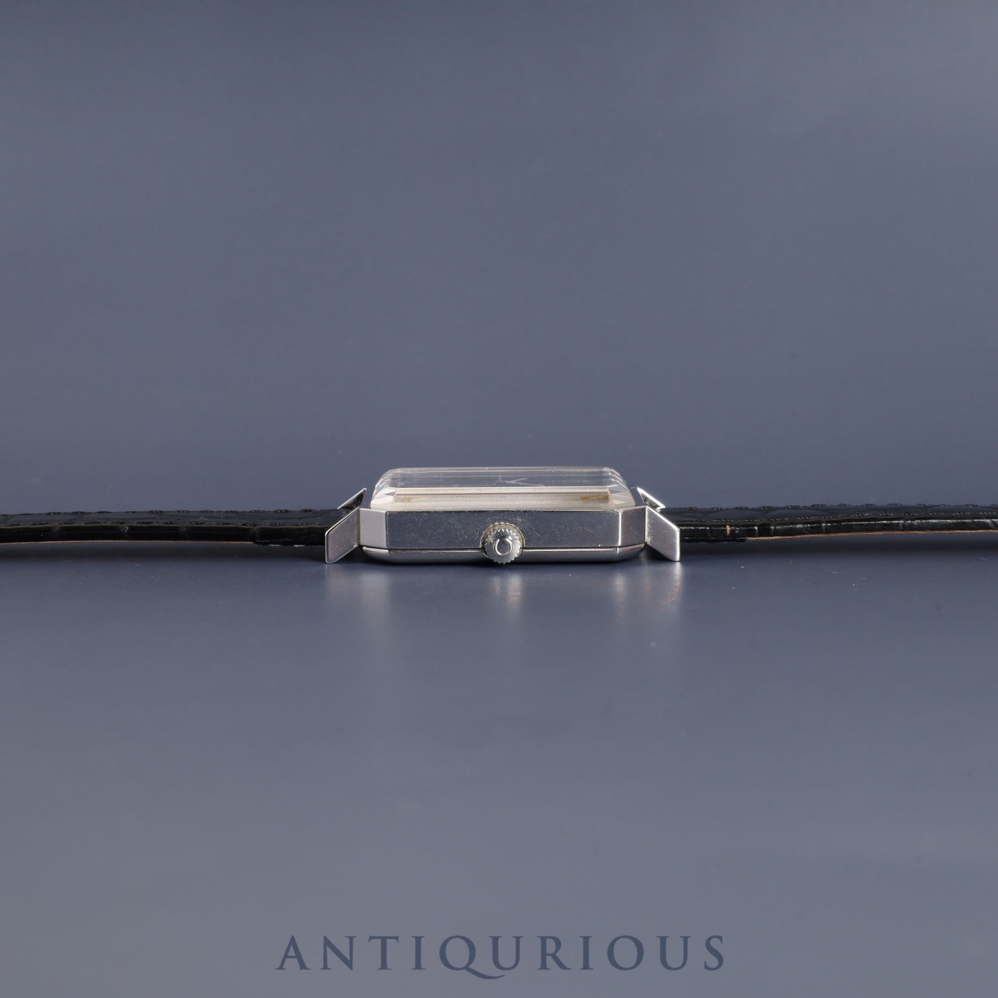 オメガ デ・ヴィル グリマデザイン 5110378 手巻き SS 革 社外尾錠(SS) ブルー文字盤 オーバーホール済み