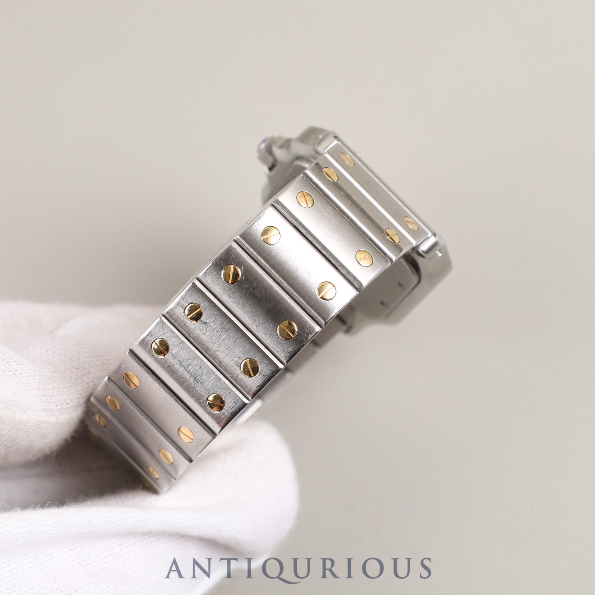 Cartier Santos Galbee LM W20011C4 / 1566 Quartz Cal.687 SS/YG SS/YG Ivory Dial Box Overhauled