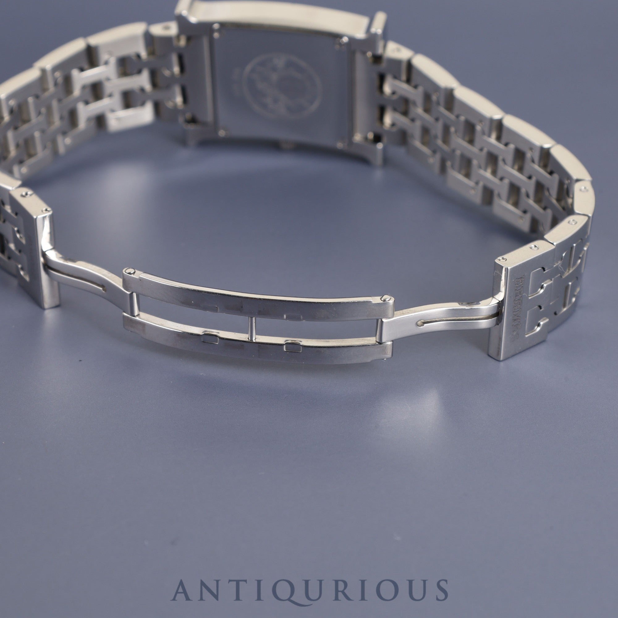 エルメス Hウォッチ HH1.210 クォーツ SS SS ブラックギョーシェ文字盤 オーバーホール済み