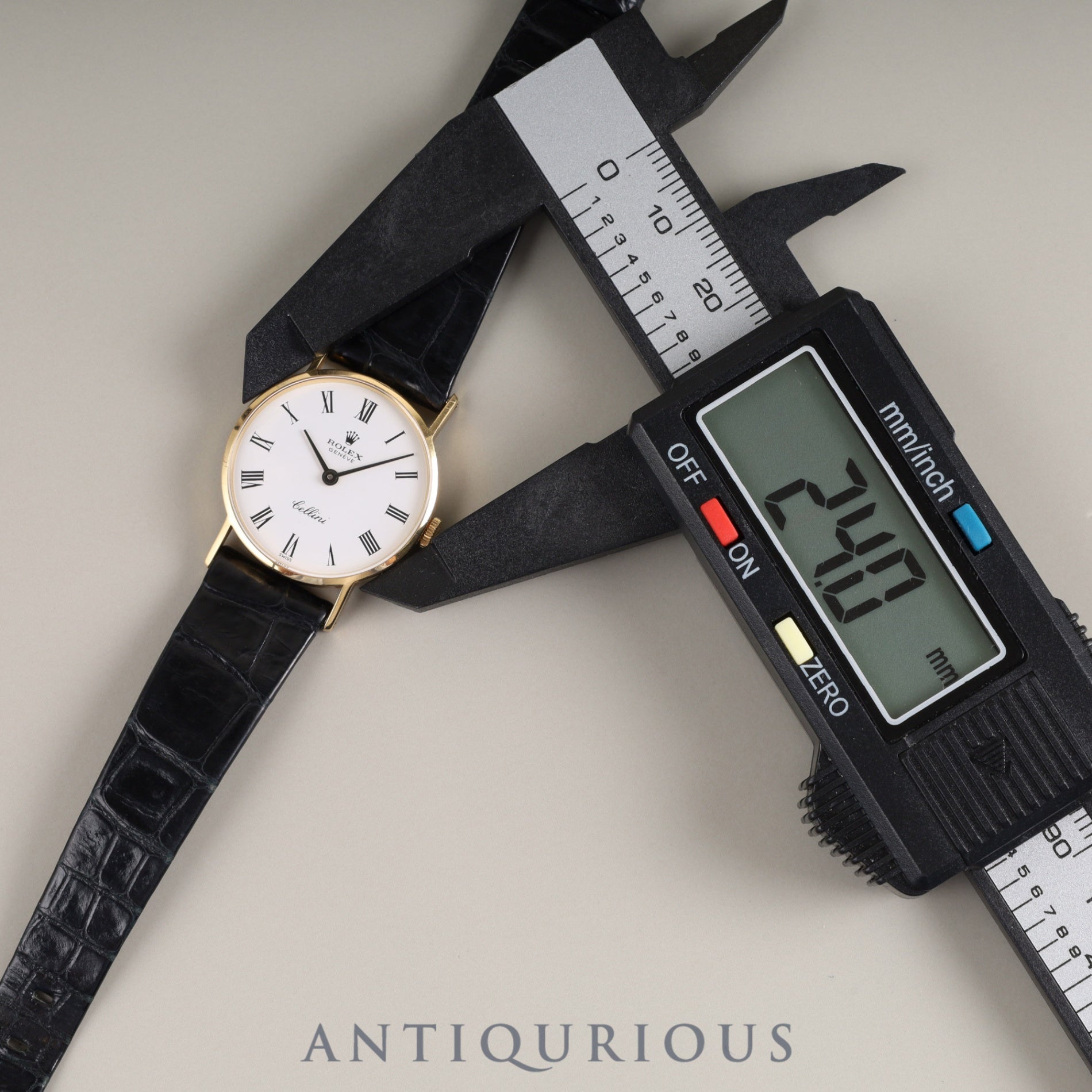 Rolex Cellini 3810 Manual winding Cal.1600 750 Genuine leather strap Genuine buckle (GP) White dial 1972 (36th series) Overhauled