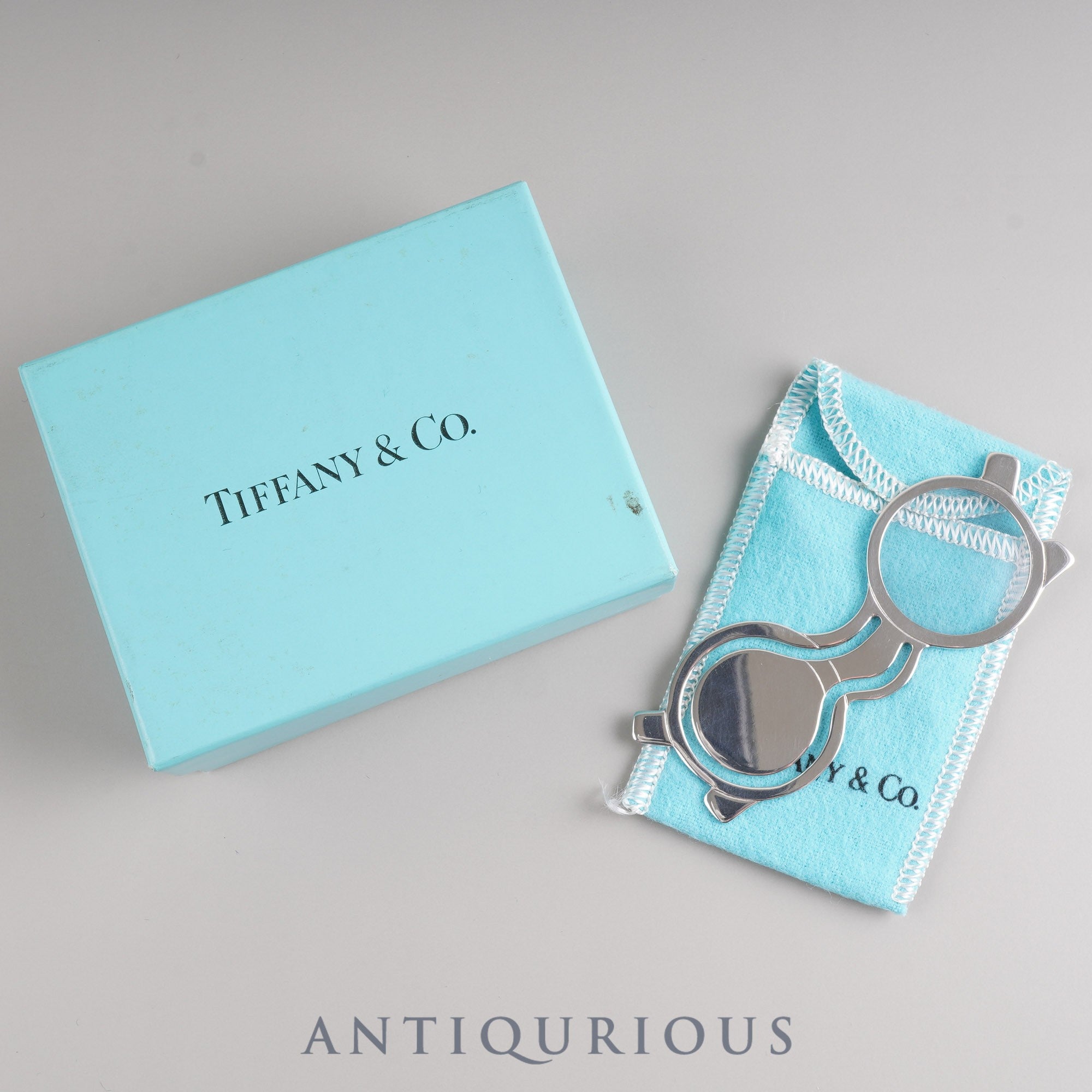 Tiffany Magnifying Glass Bookmark, Sterling Silver, Box, Dust Bag