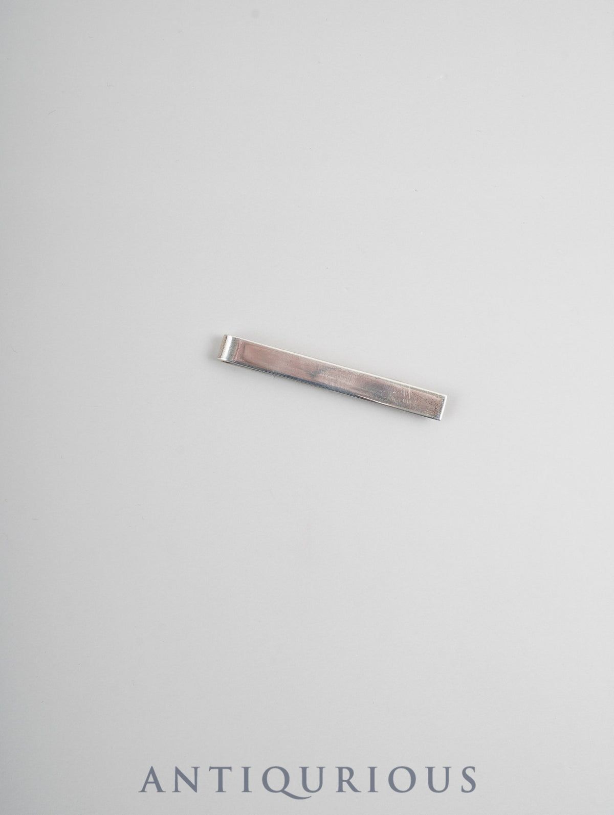 Tiffany tie bar, plain sterling silver, box, dust bag, card