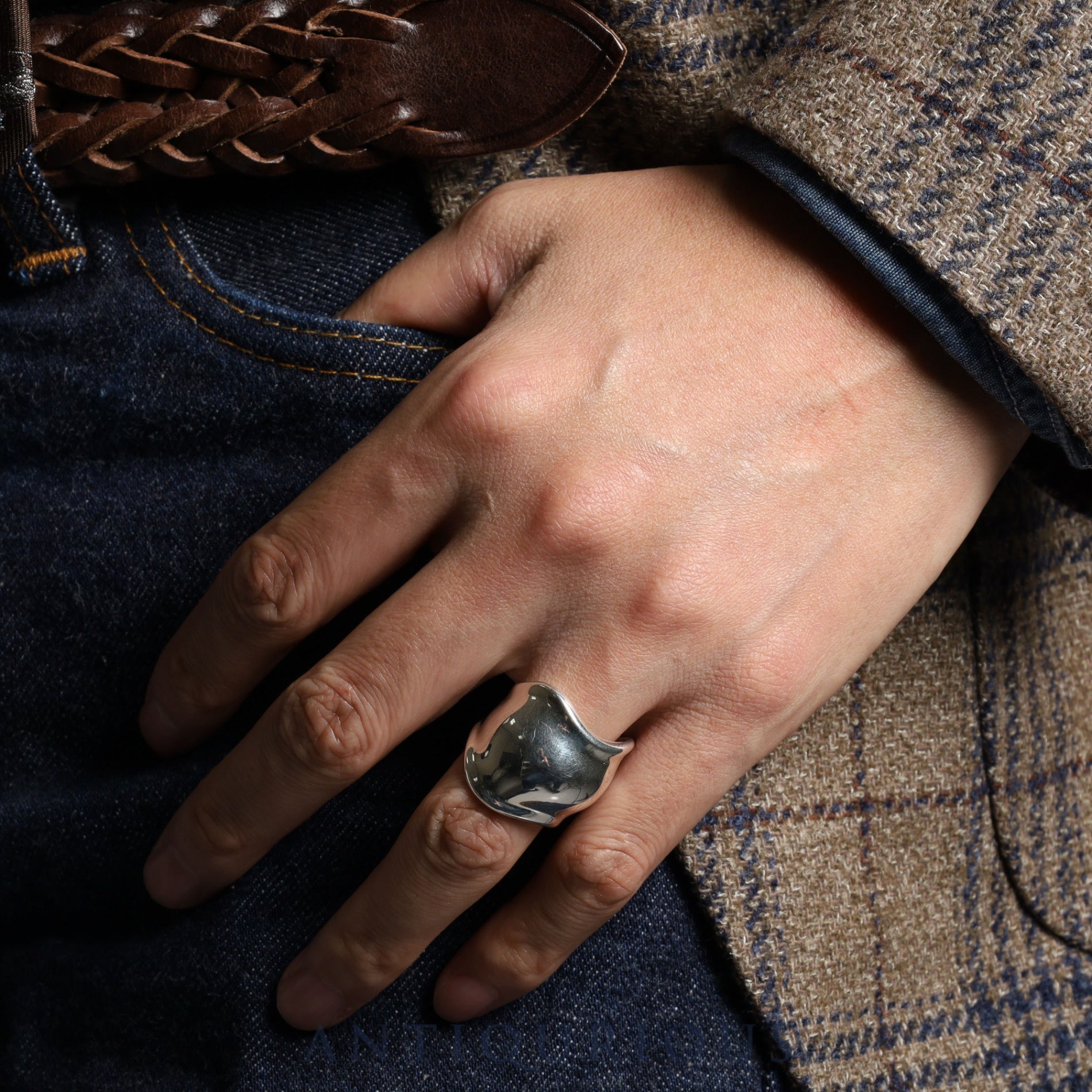 Tiffany Ring Elsa Peretti Bone SV925 Box