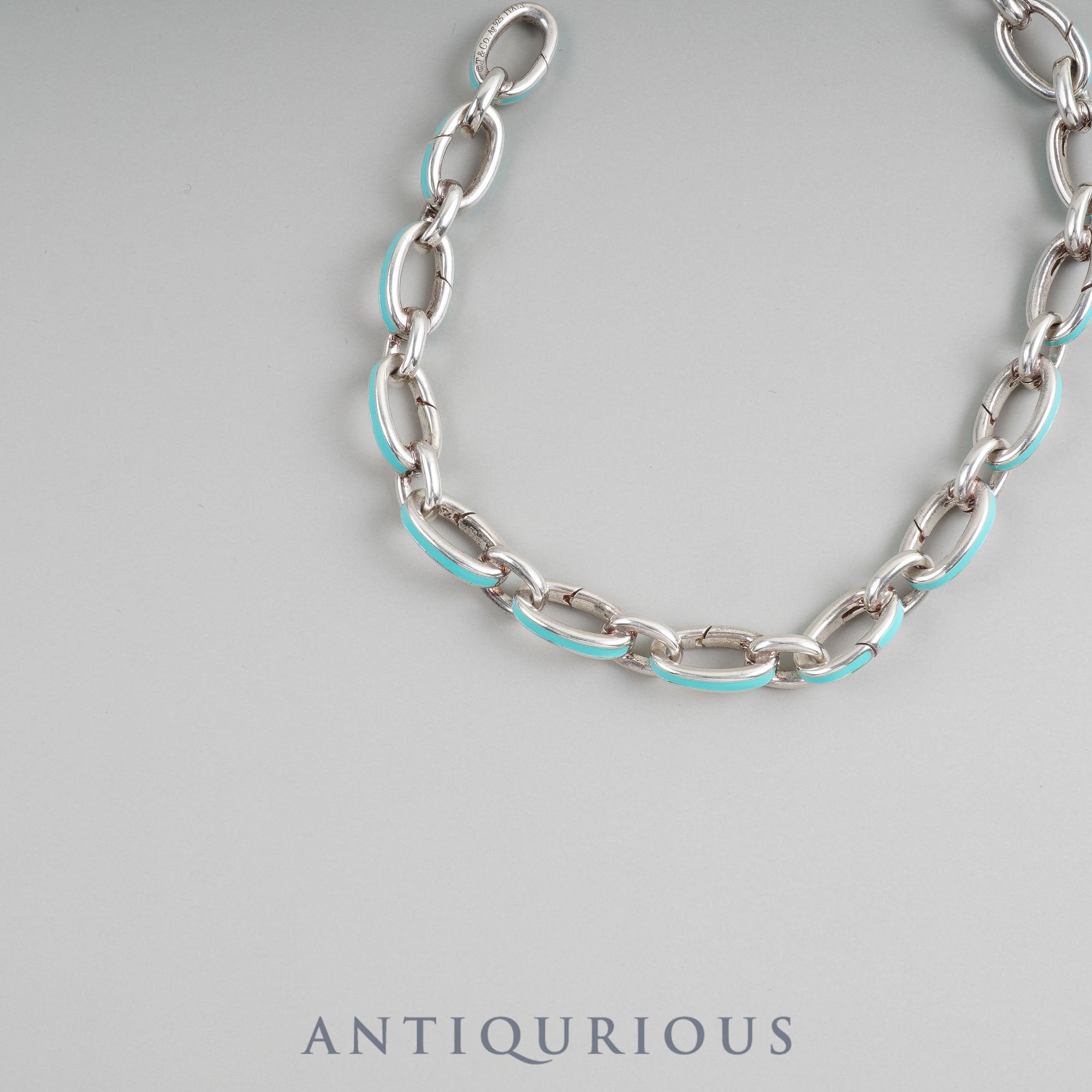 Tiffany bracelet clasping link SV925/enamel bag