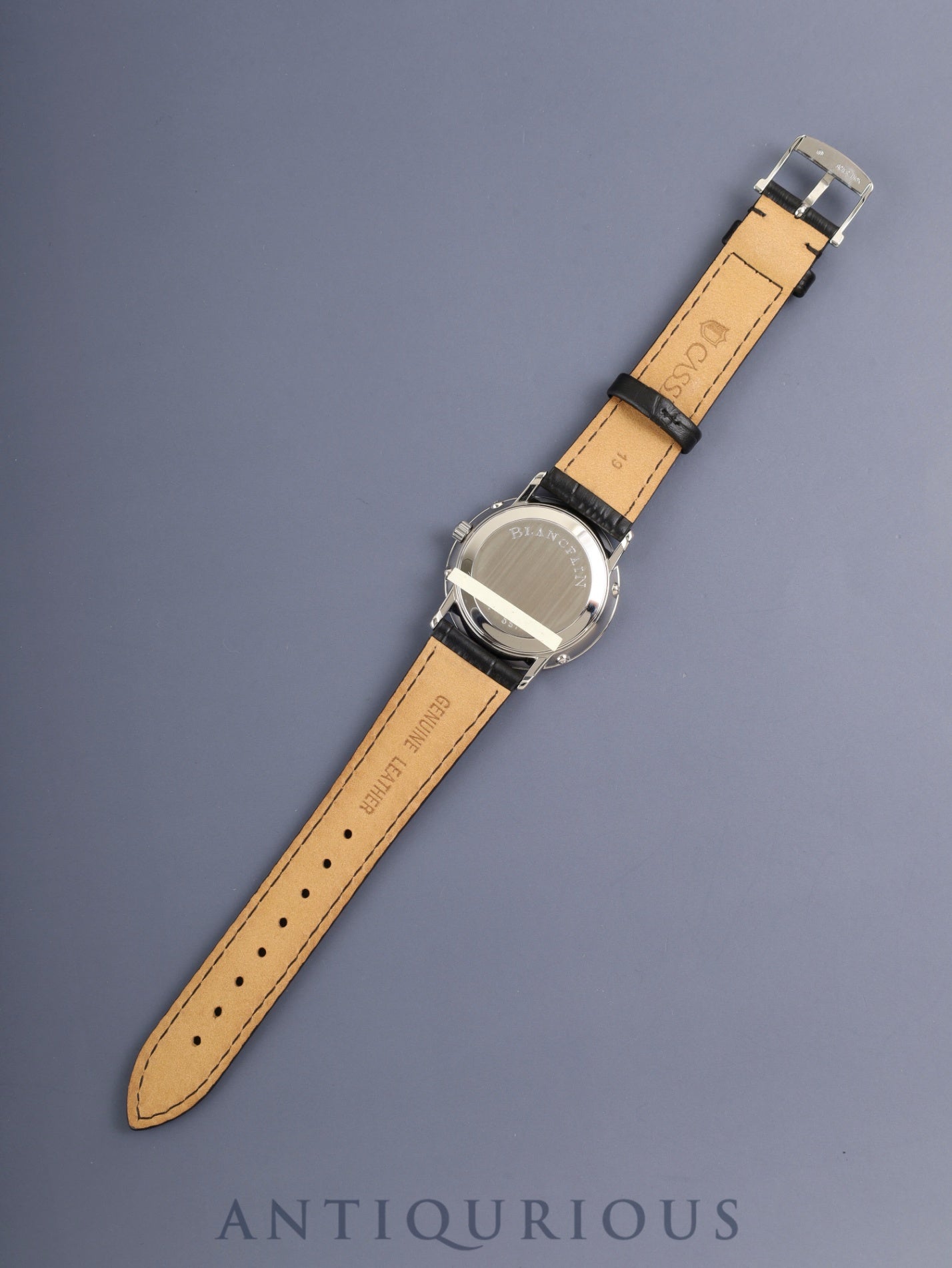 ブランパン ヴィルレ トリプルカレンダー ムーンフェイズ 6595-1127-58 自動巻き Cal.953 SS 革 純正ピンバックル(SS)ホワイトローマン文字盤 純正レザーベルト オーバーホール済み