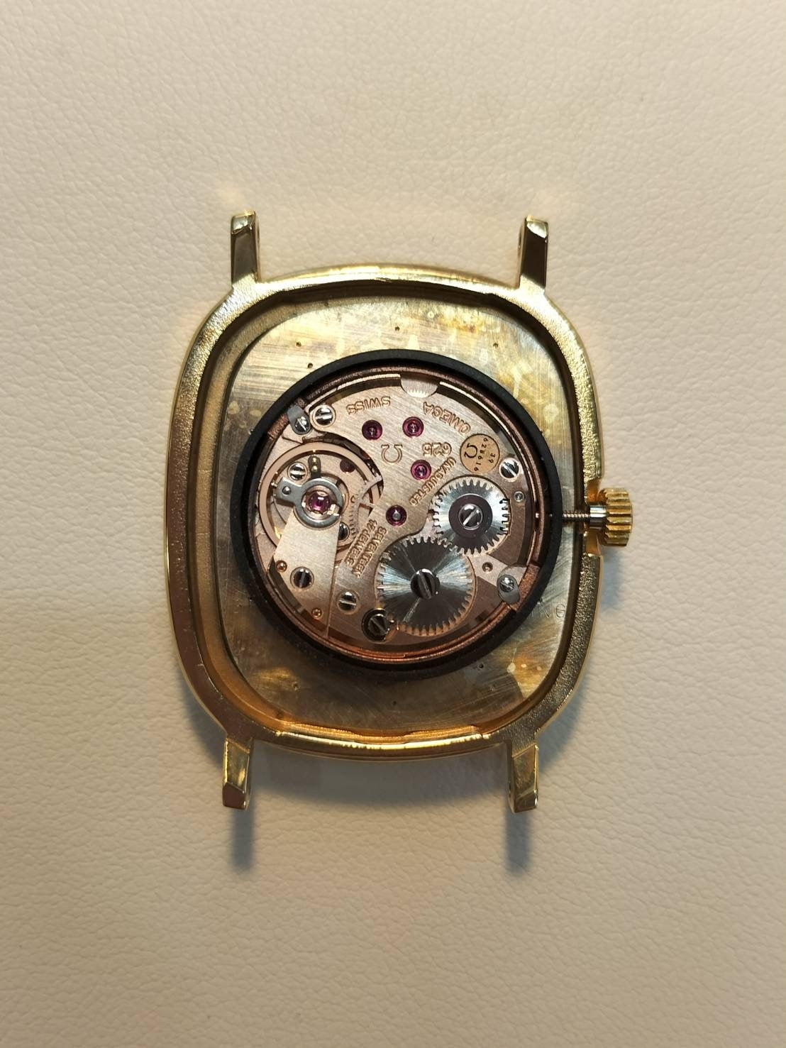 Omega De Ville 511.0472 Manual winding Cal.625 GP Genuine leather strap Genuine buckle (GP) Gold dial Case Overhauled